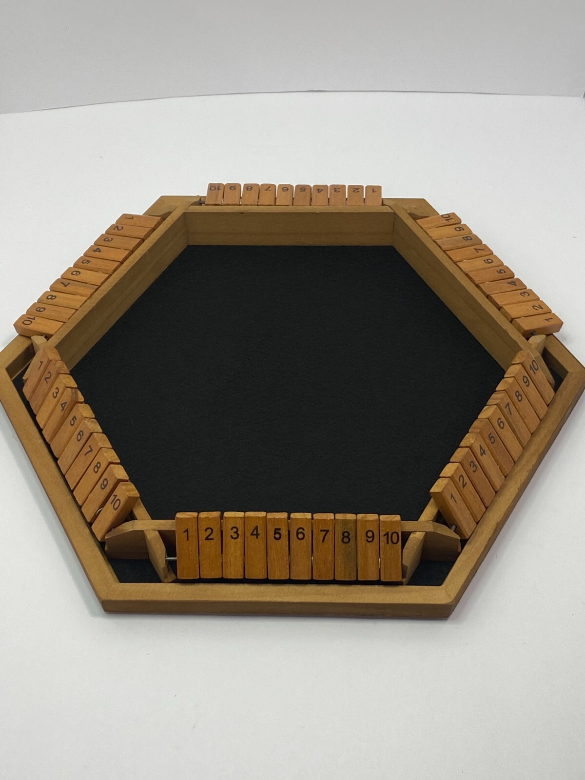 NICECHO 1-6 Players SHUT THE BOX Dice Game Wooden Board Table Strategy Game