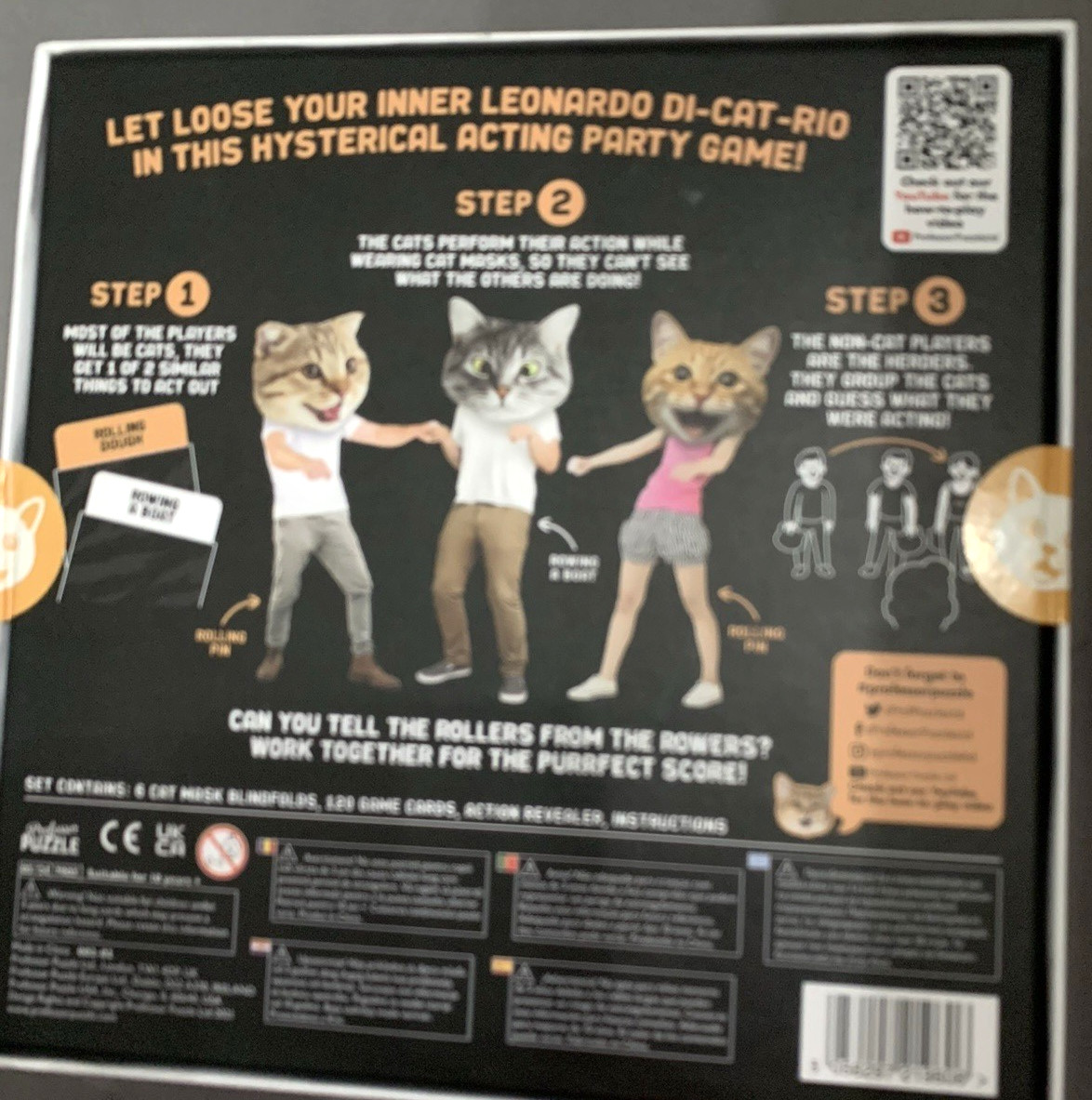 Like Herding Cats Hilarious Acting Game 3-10 Players Ages 10+ 30 minutes avg NIB