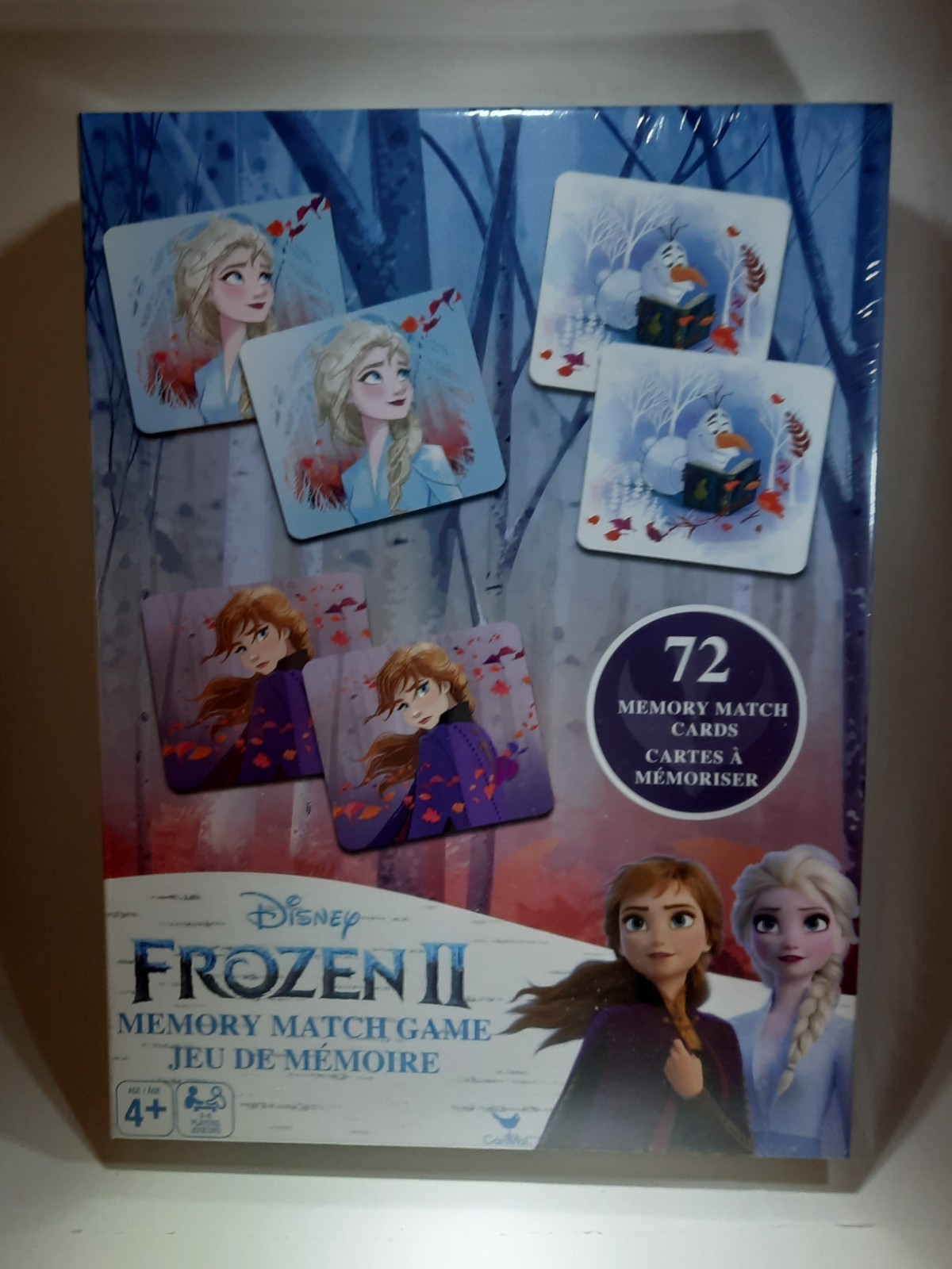 Frozen II Memory Match Game 72 Cards Disney Elsa Anna Olaf Ages 4+ NEW