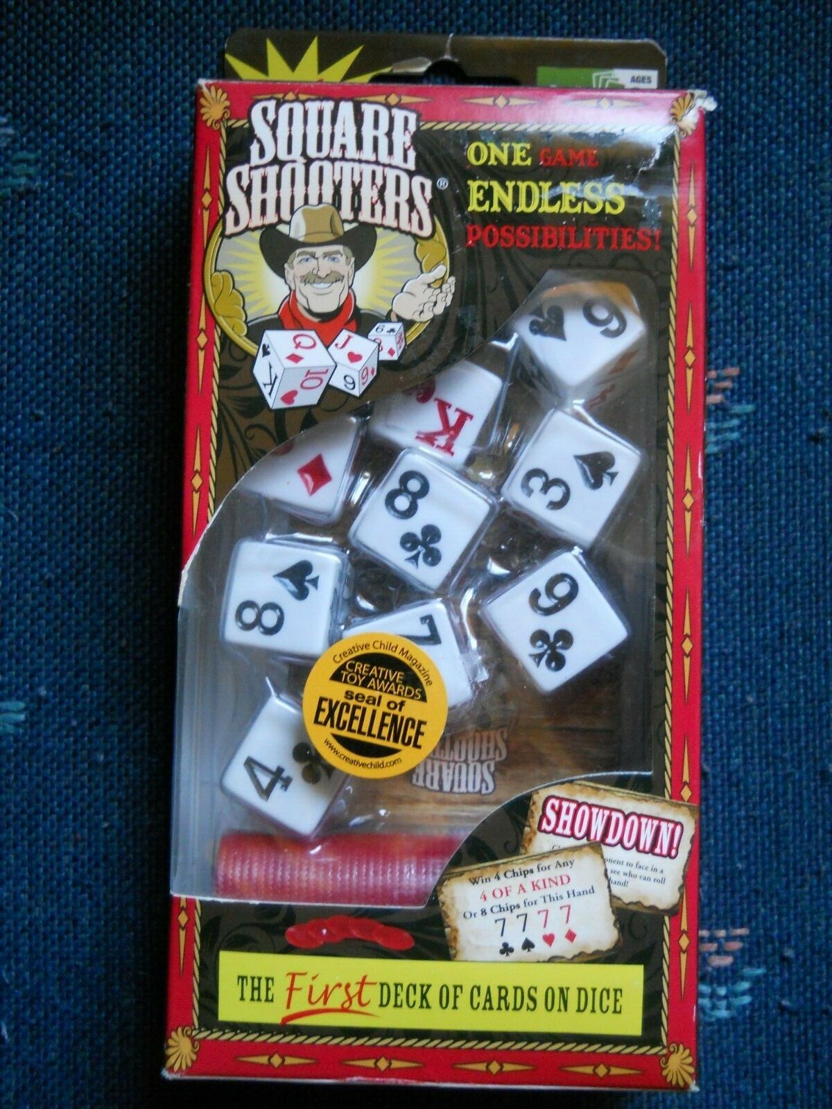 Square Shooters Dice Game The First Deck of Cards on Dice 2012 Heartland