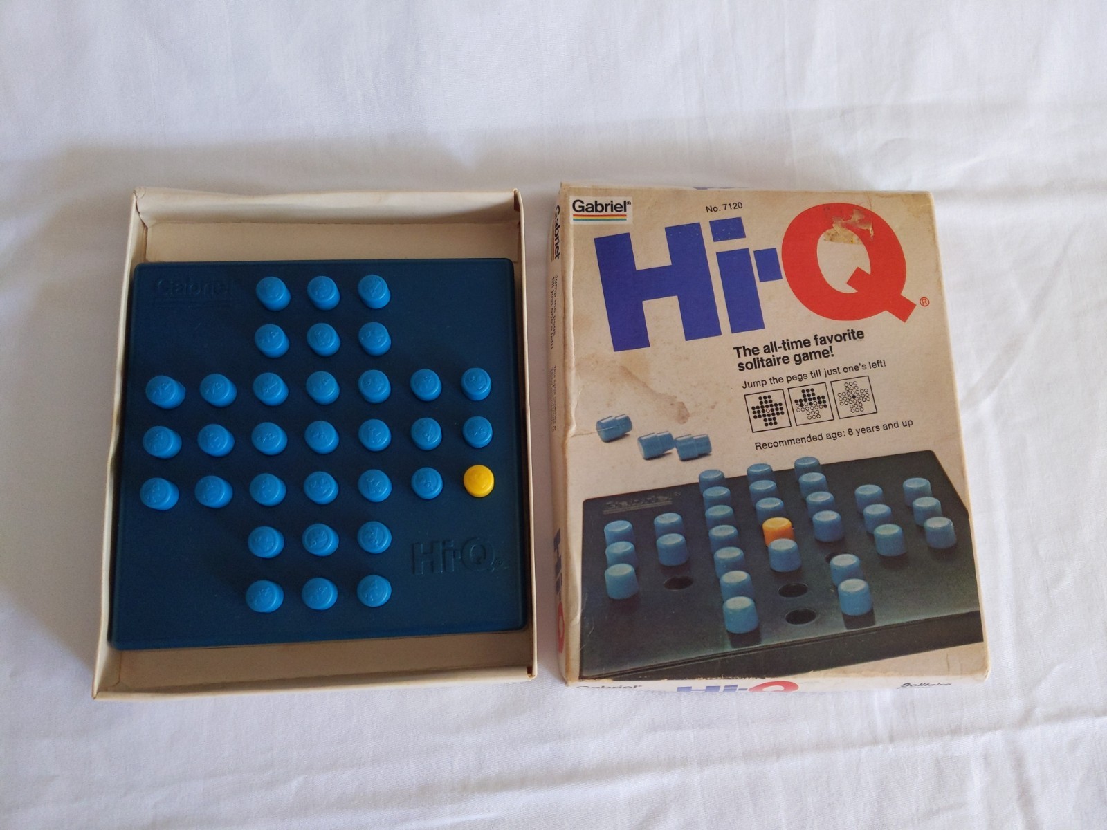 Vintage Gabriel HI Q 7120 Solitaire Peg Game 1978 Complete Favorite Travel Games