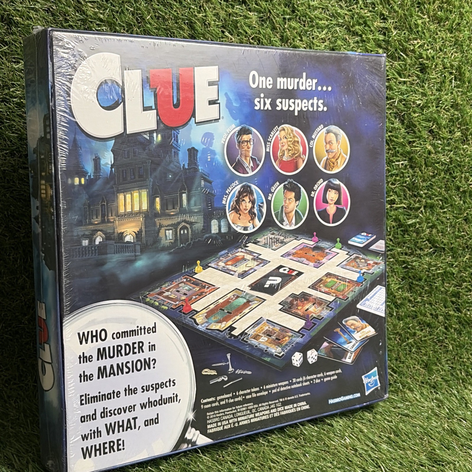 Clue Board Game, Mystery Game for Kids Ages 8 & Up, Family Games for 2-6 Players