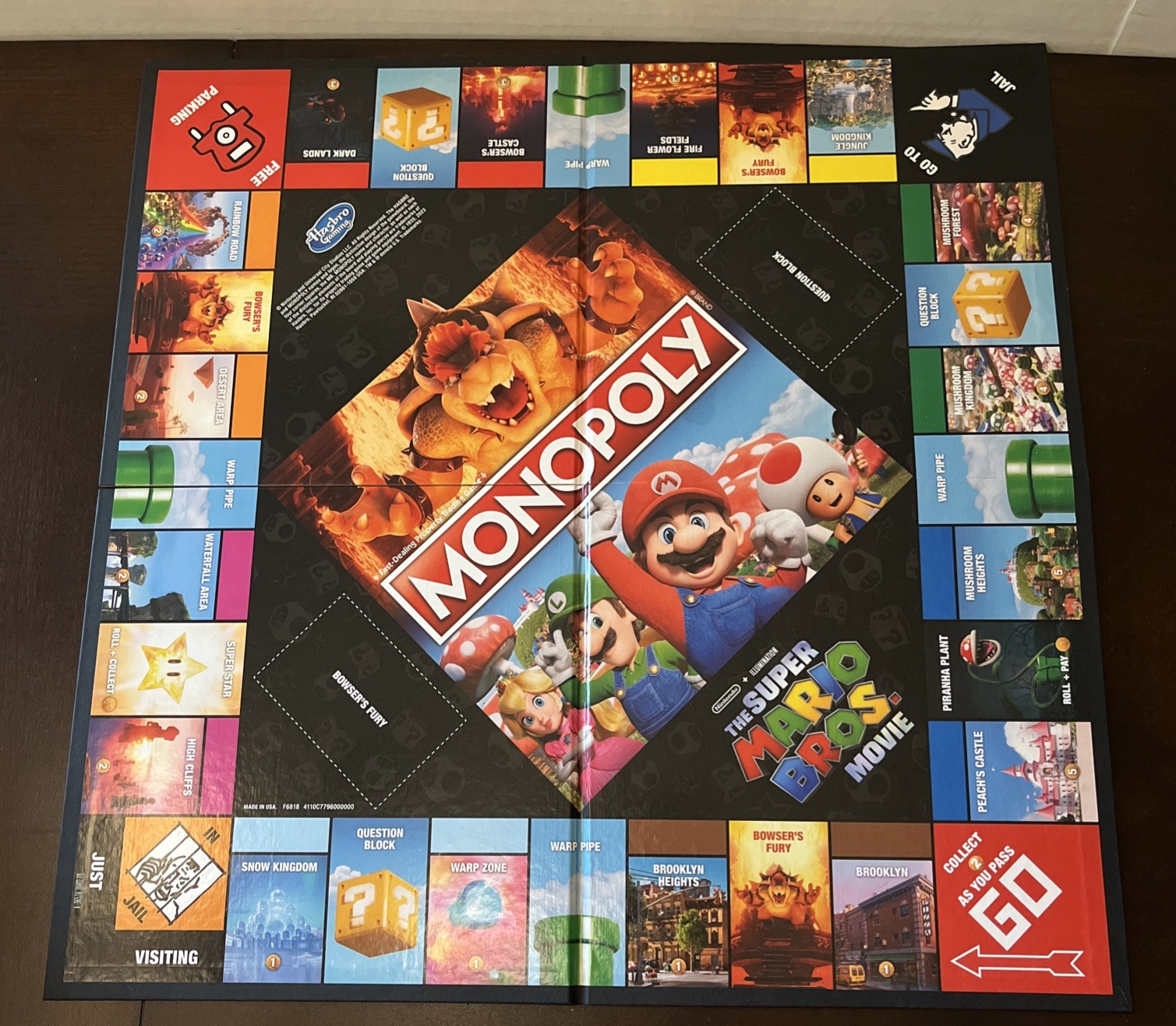 Hasbro Monopoly The Super Mario Bros. Movie Edition Board Game Complete