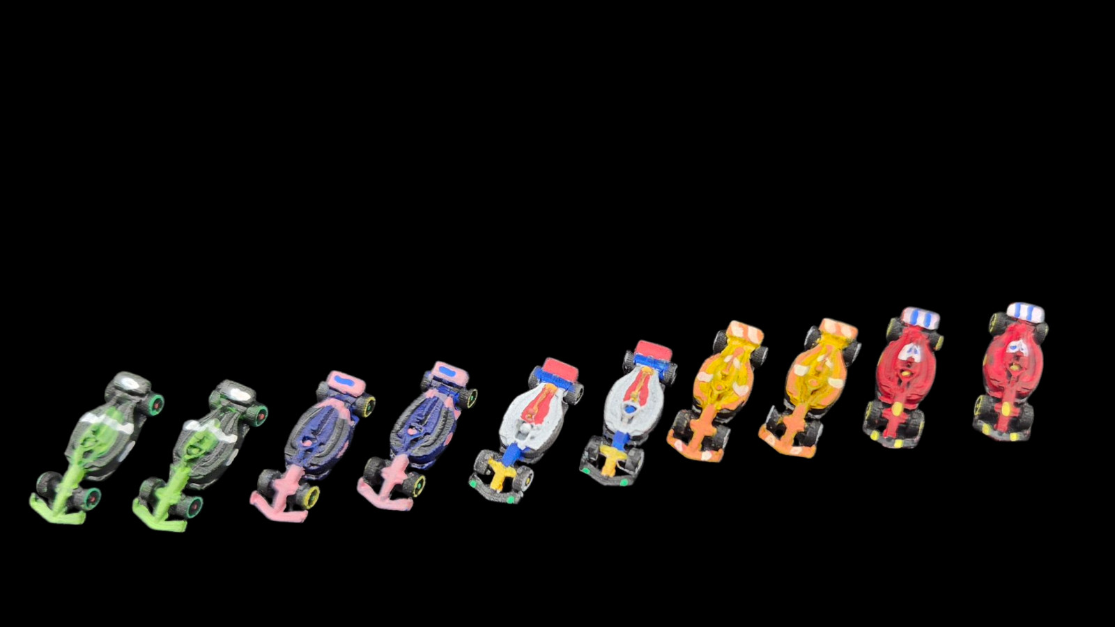 Formula D F1 Cars 2024 | 10 or 20 Racing Miniatures | Board Game Upgrade |