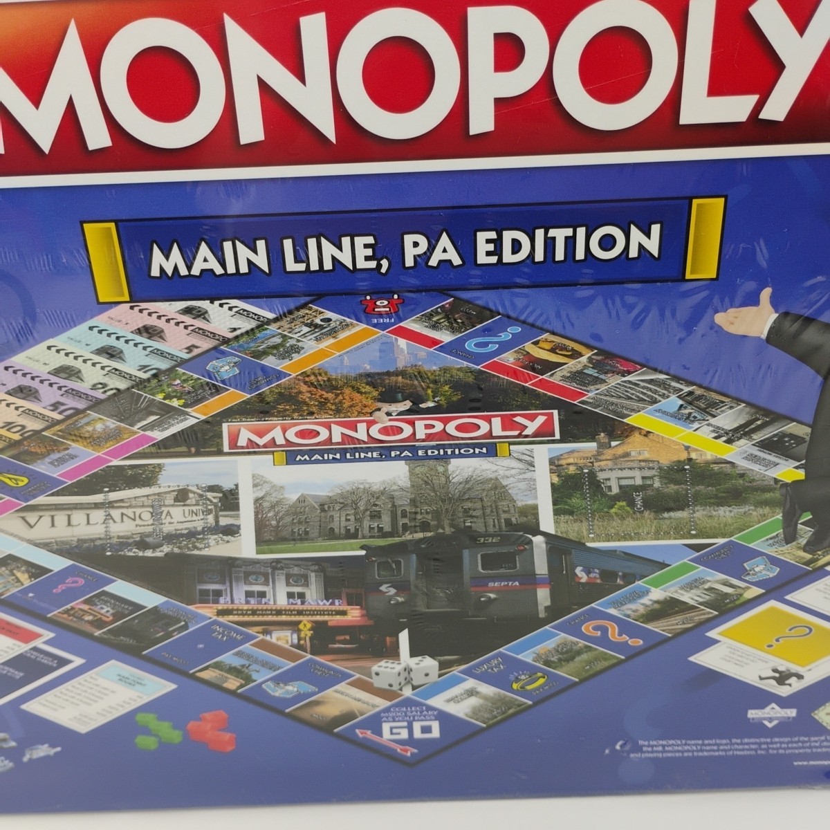 Monopoly Main Line PA Edition Board Game Factory Sealed w Free Top Trumps Card