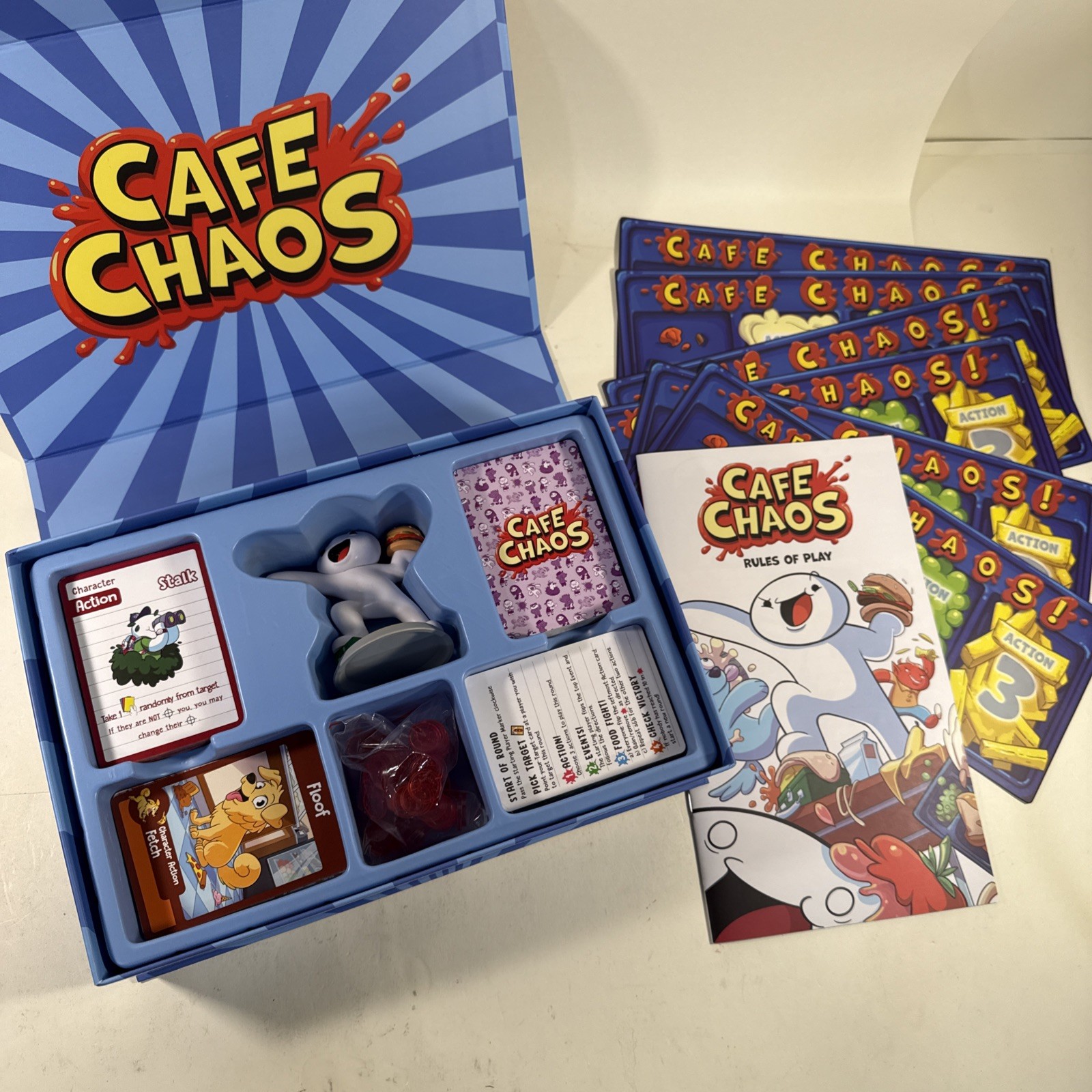 CAFE CHAOS Card Game (2020 Breaking Games) — Complete In Box