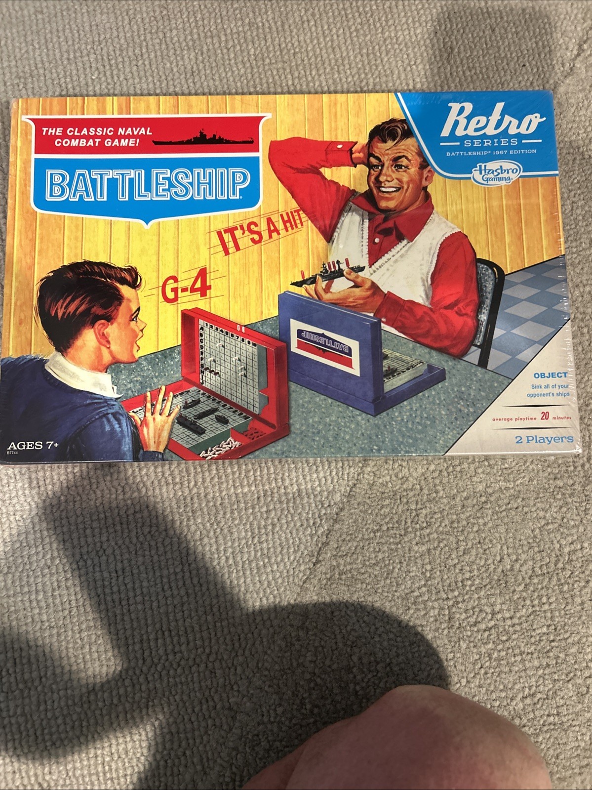 Hasbro Retro Series Battleship 1967 Edition Game (AUTHENTIC AND SEALED/NEW)