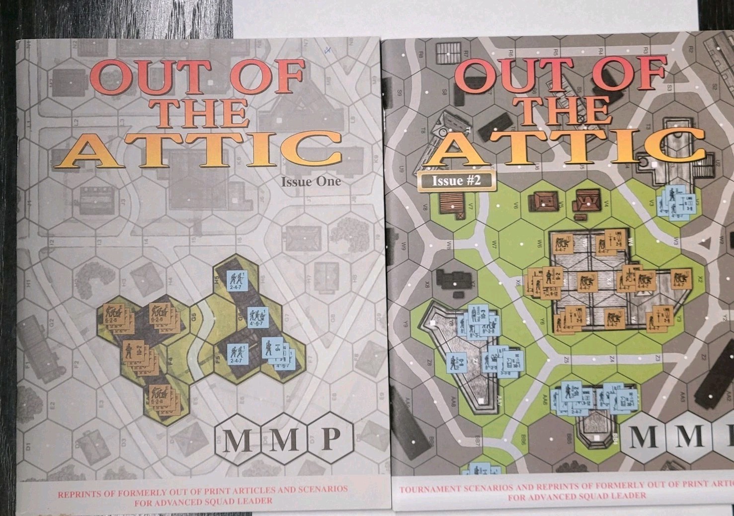 Advanced Squad Leader MMP Games Out Of The Attic 1 And 2 Excellent Condition