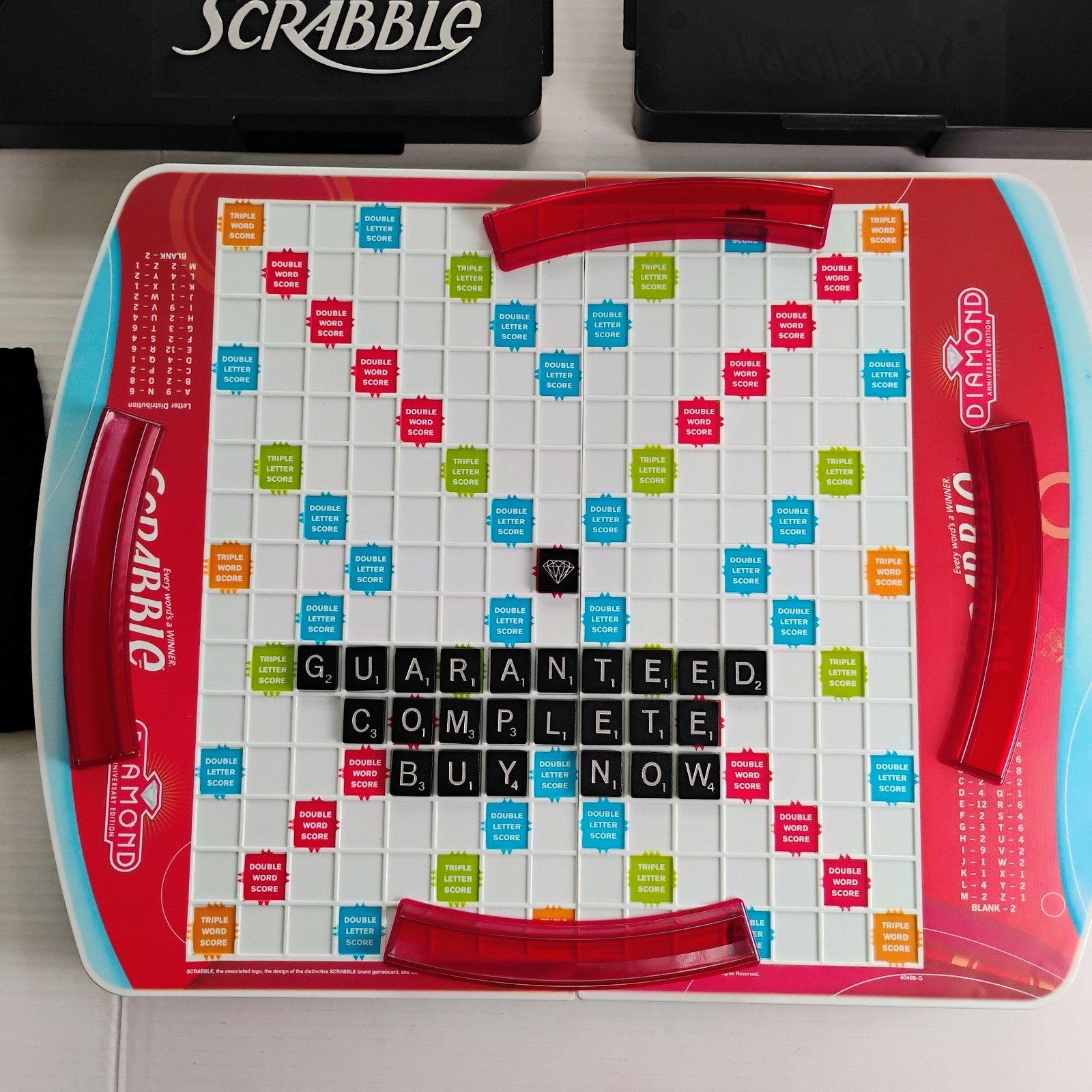 Scrabble Diamond Anniversary Edition Turntable Travel Case 100% Complete 2007