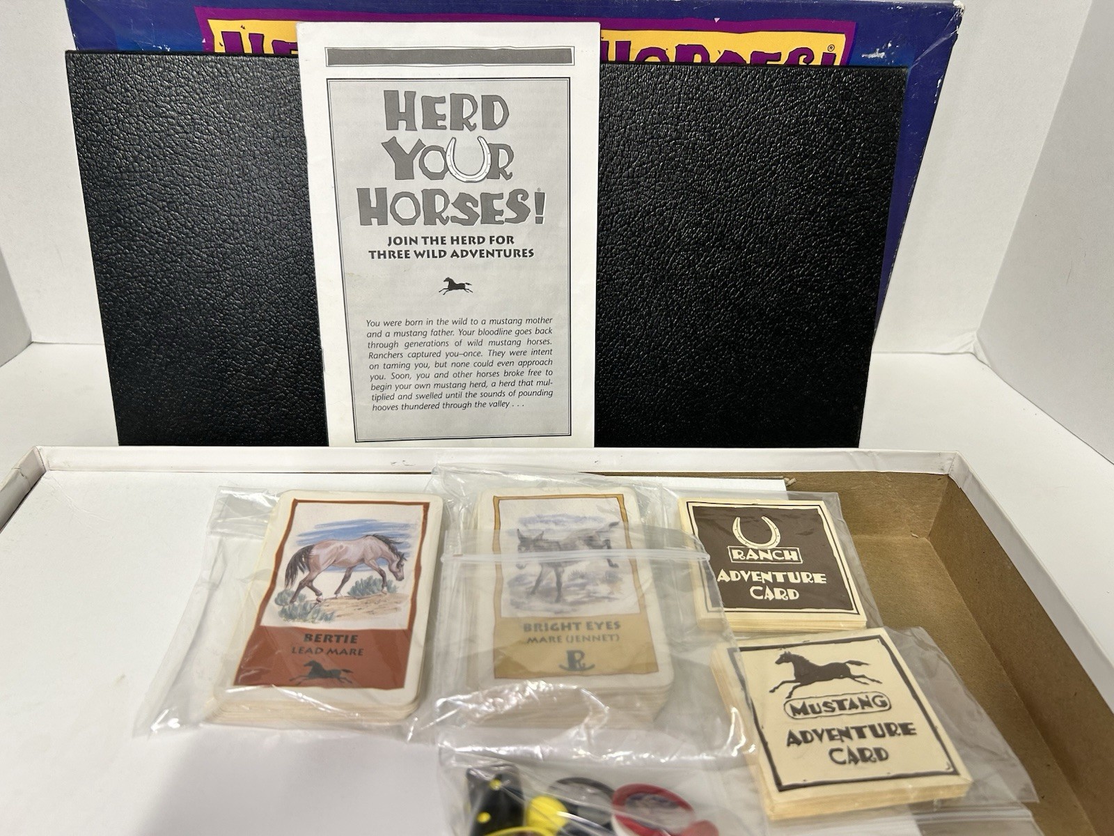 Herd Your Horses- Vintage Board Game 1993 Kids Family Animal Adventure-Preowned