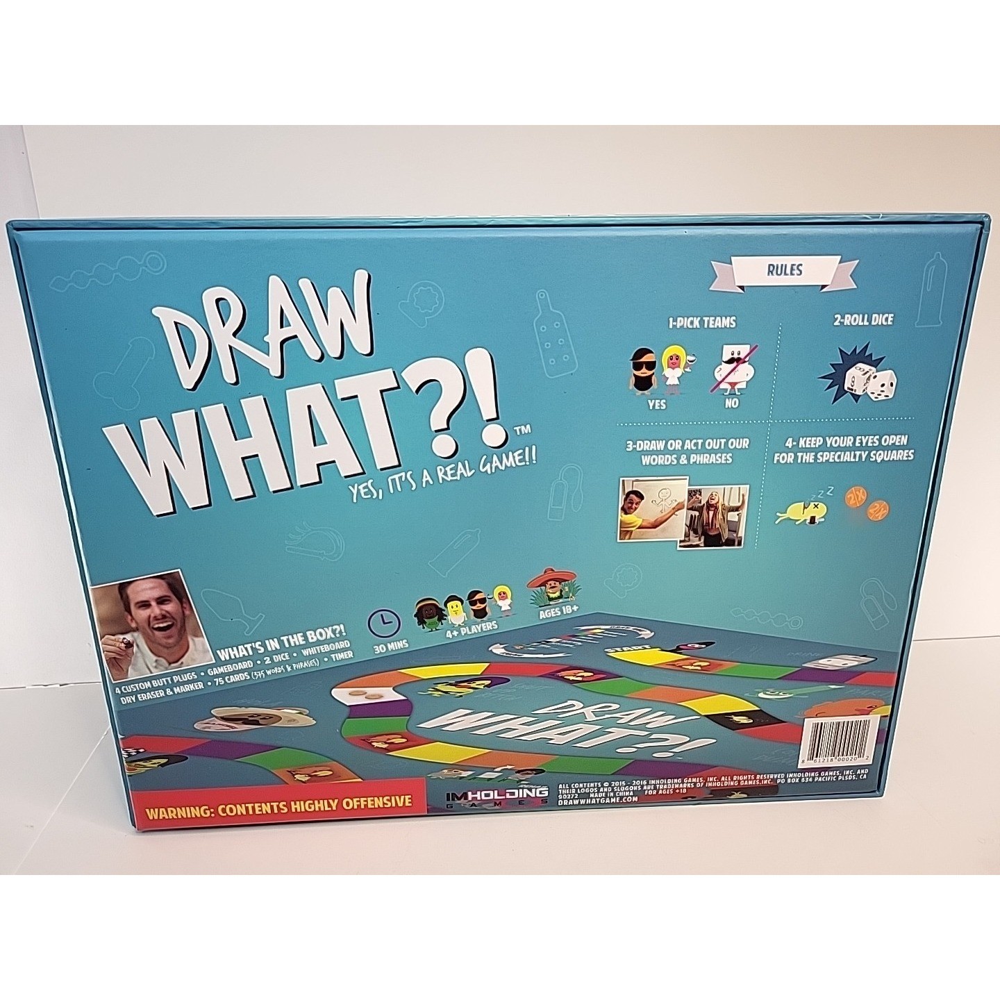 Draw What?! Adult Party Board Game RARE 100% Complete Unplayed