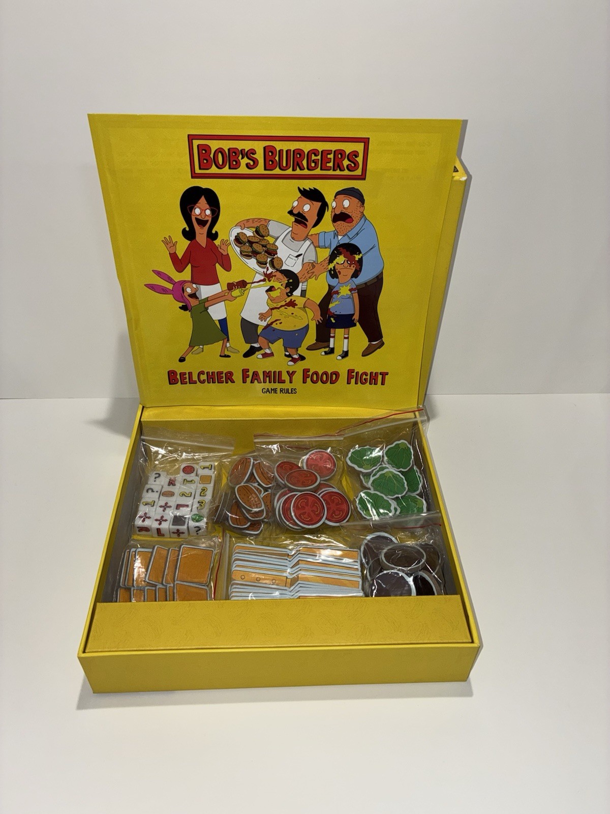 The OP Games Bob’s Burgers Belcher Family Food Fight Board Game 2+ 14+