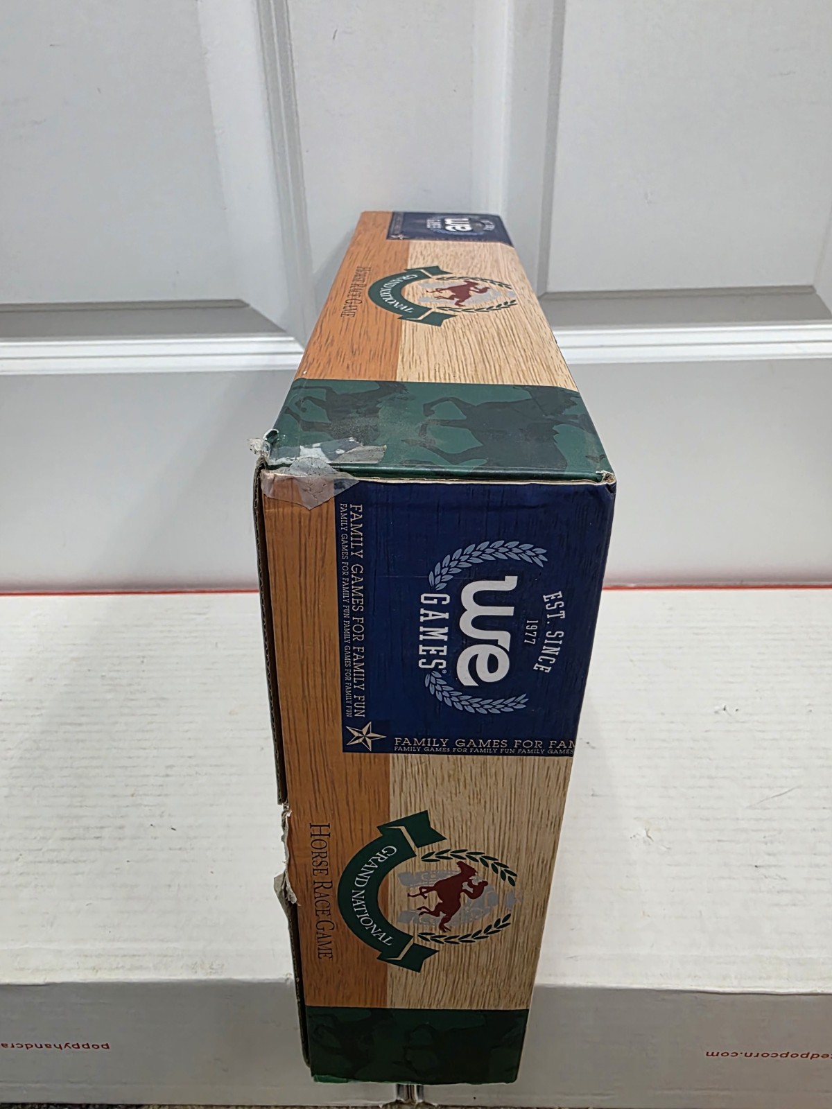 WE Games Grand National Horse Wood Race Game in a GORGEOUS Wooden Box – NICE!