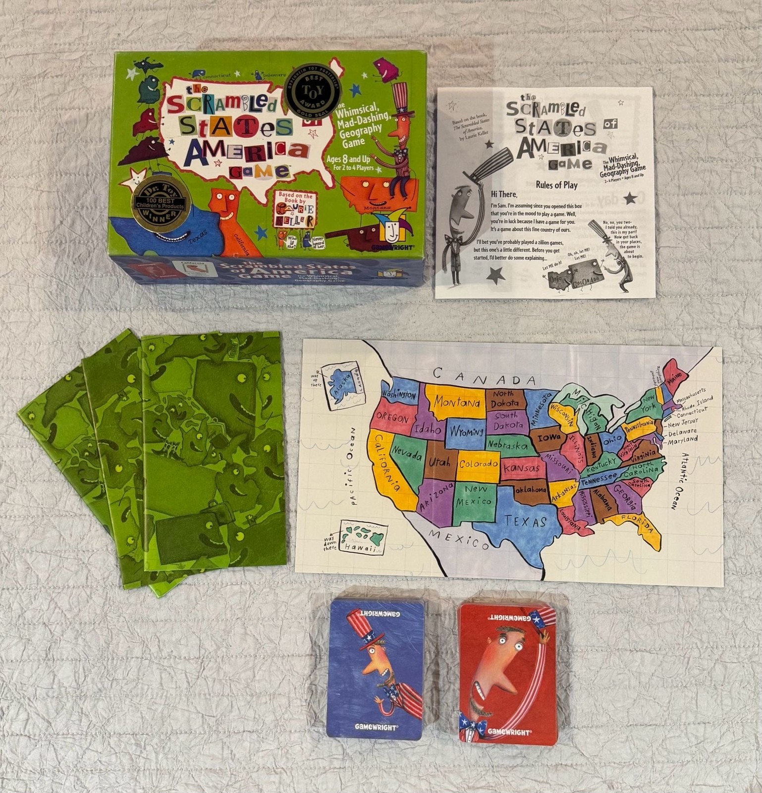Gamewright The Scrambled States of America Geography Board Game