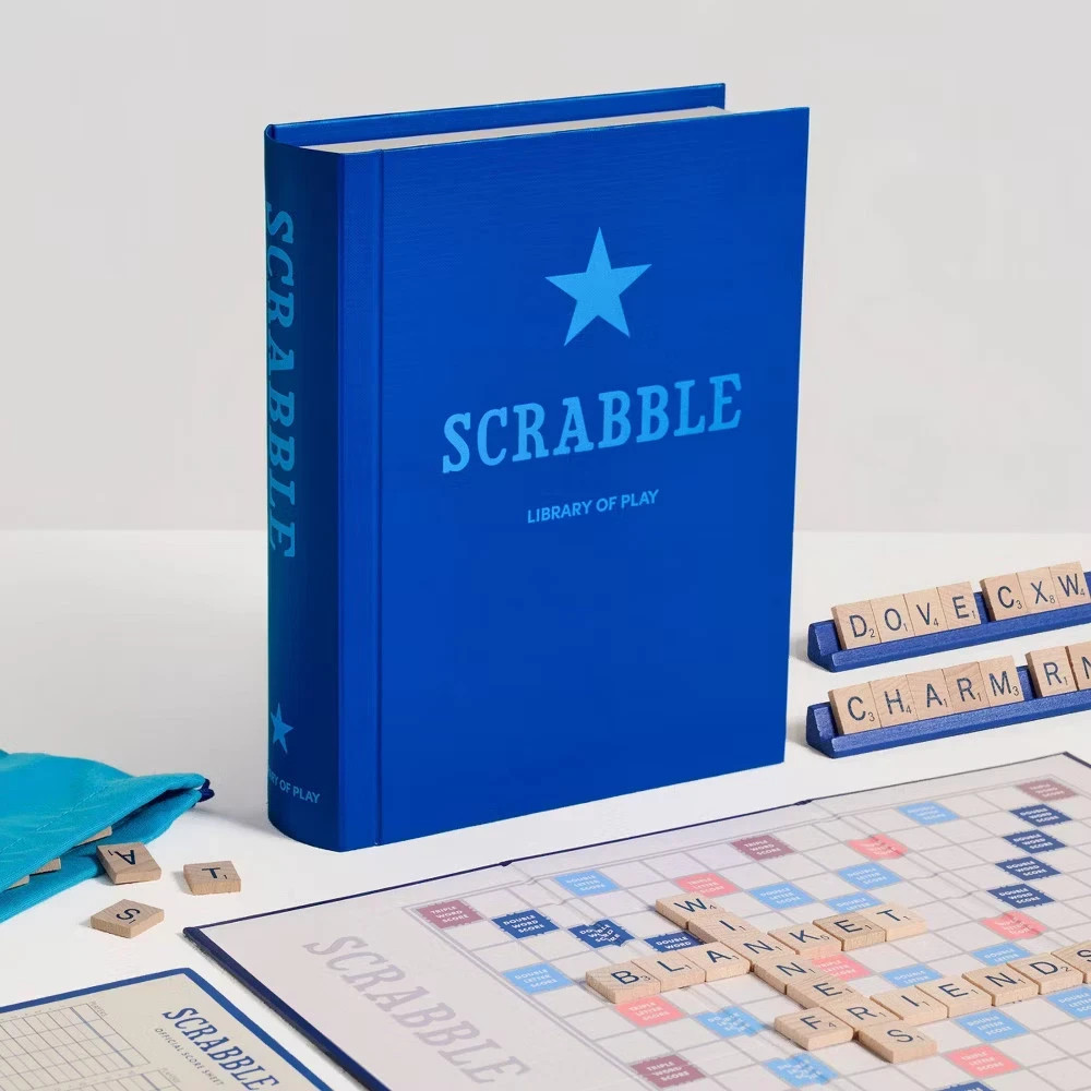 Library of Play : Scrabble – 2025 Bookshelf Book Board Game *Rare* BRAND NEW
