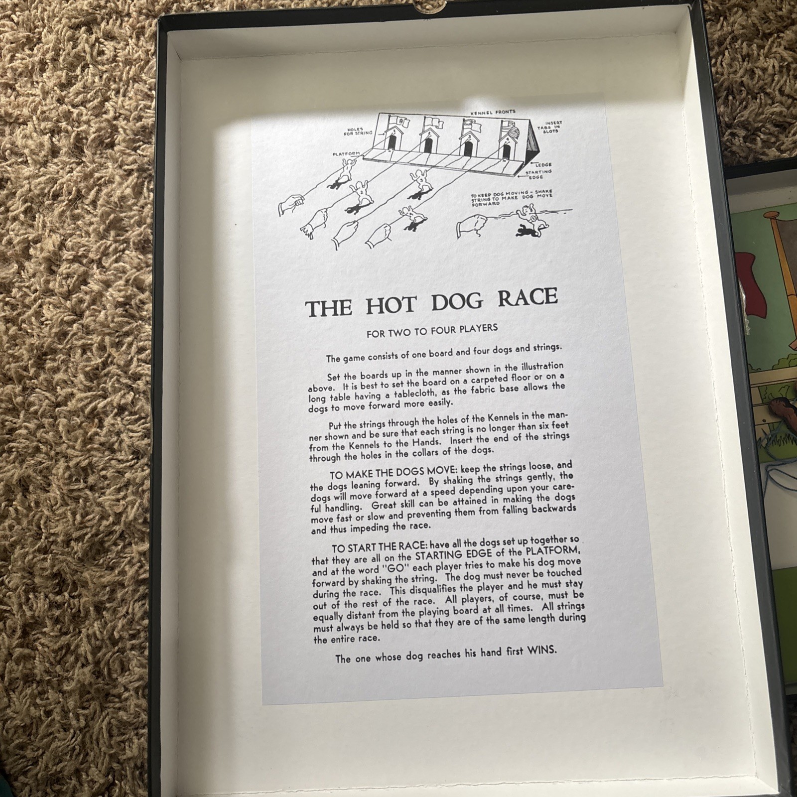 The Hot Dog Race Game By The House Of Marbles