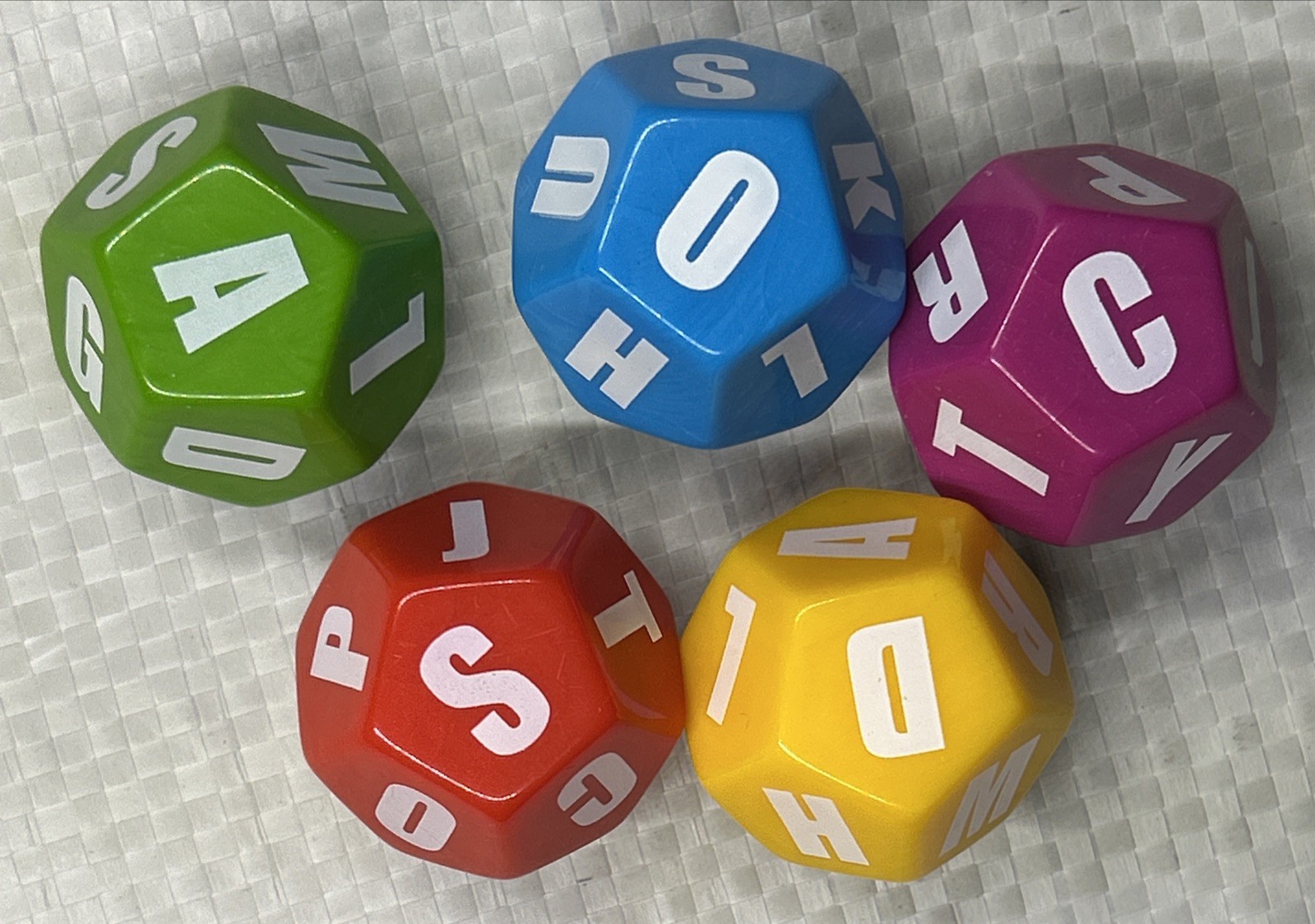Wordy Word Complete 5 Letter Dice Replacement Set Marbles Brain Store