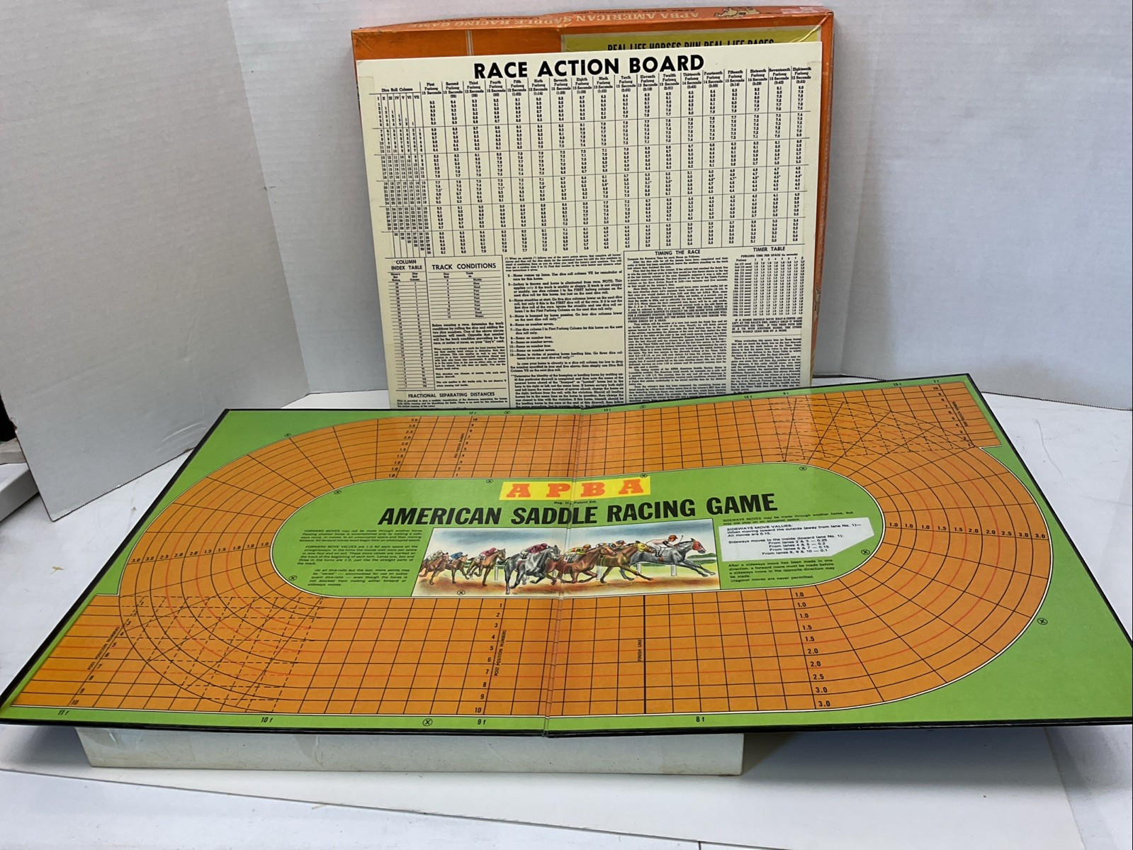 Vintage Apba American Saddle Horse Racing Board Game 1979 Complete