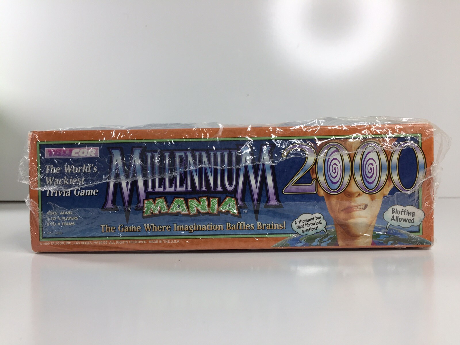 Vintage 1999 Talicor Millennium Mania 2000 Trivia Board Game New Free US S/H