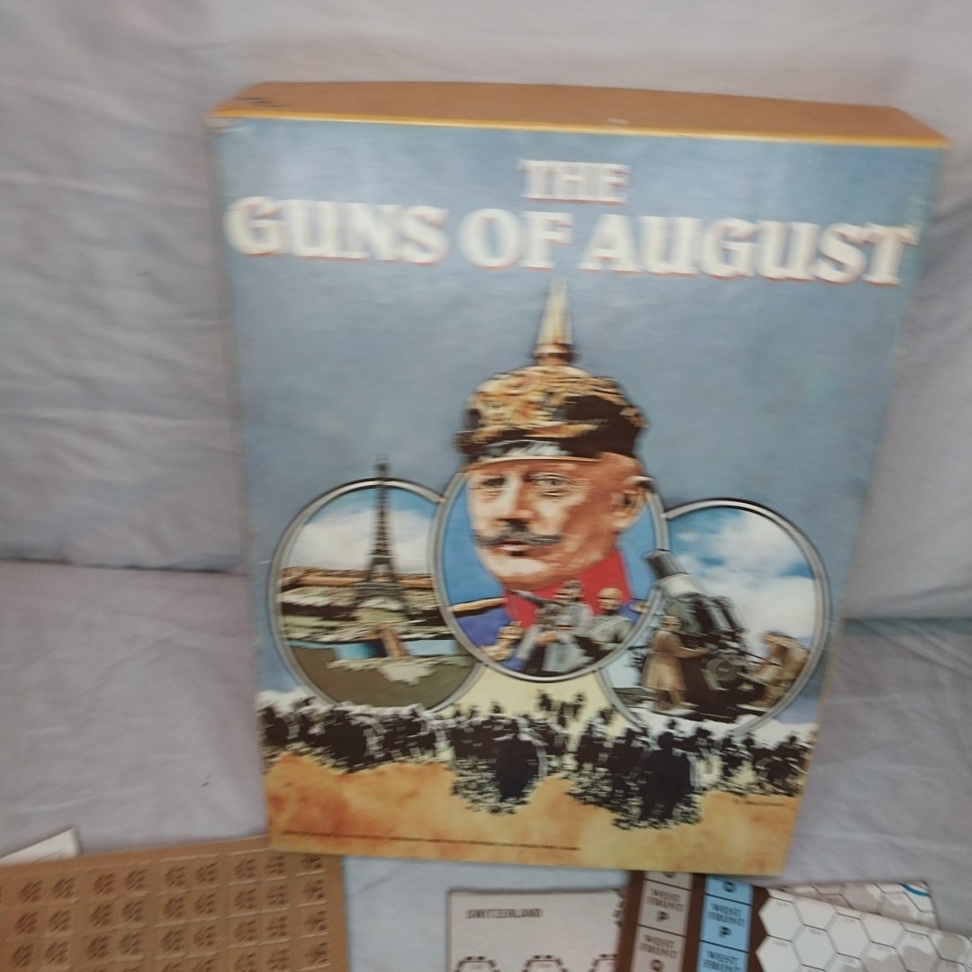 The Guns Of August Avalon Hill Game Company WWI Strategy Board Game 1981