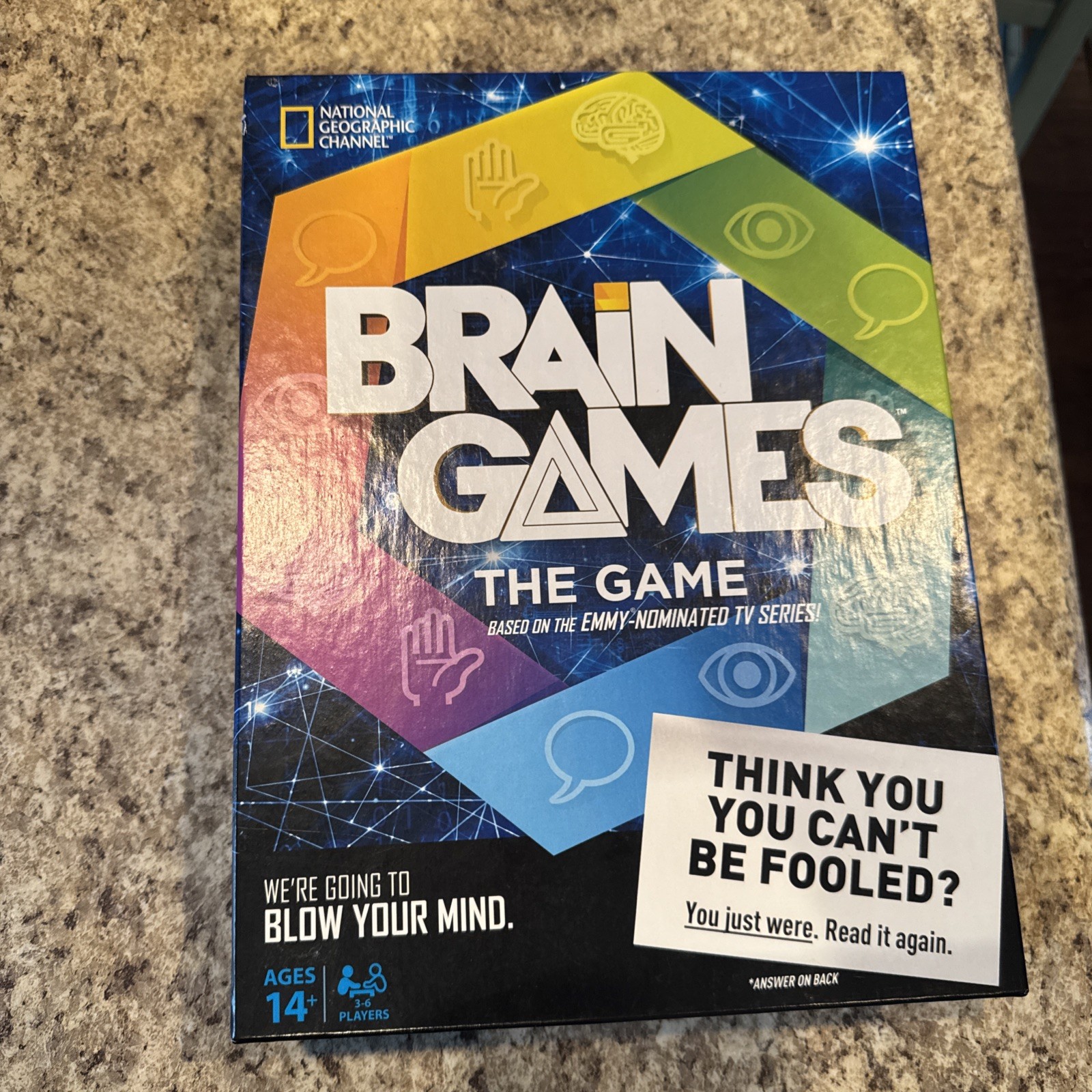 Brain Games The Game National Geographic TV Show Board Game 2015 complete