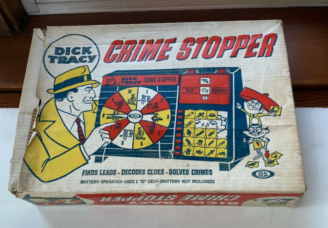 Dick Tracy Crime Stopper Game Complete -1963 Ideal Toy Corp. WORKS!!!