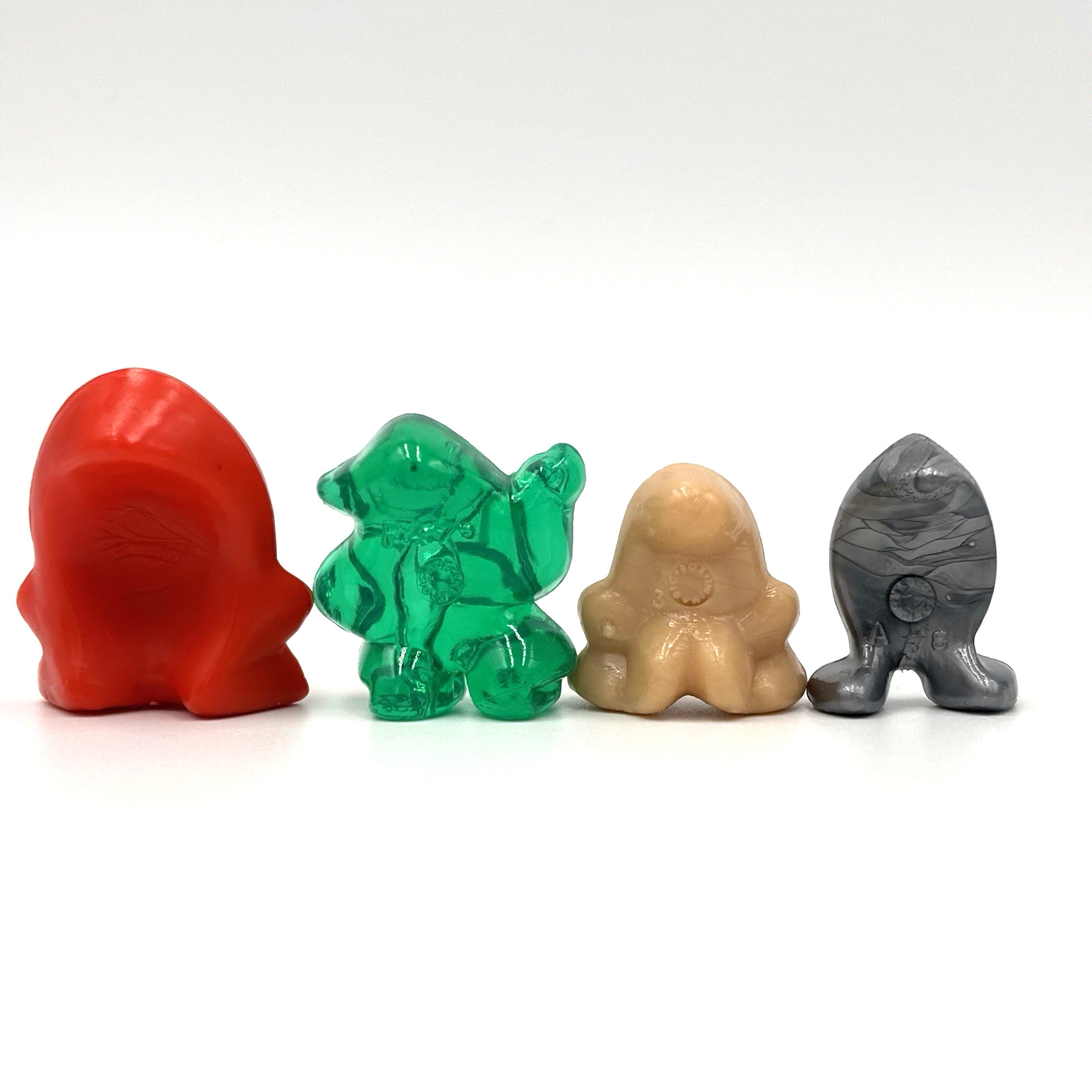 4 Different Classic Eggys Gogos Crazy Bones 1996 Super Eggy Mega Mutant