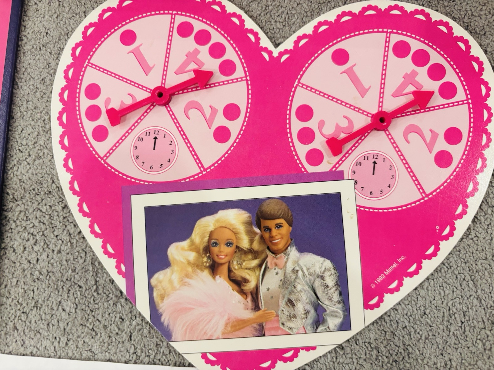 Barbie Ken Dolls Dream Date 1992 Golden Mattel Vintage Board Game 99% Complete