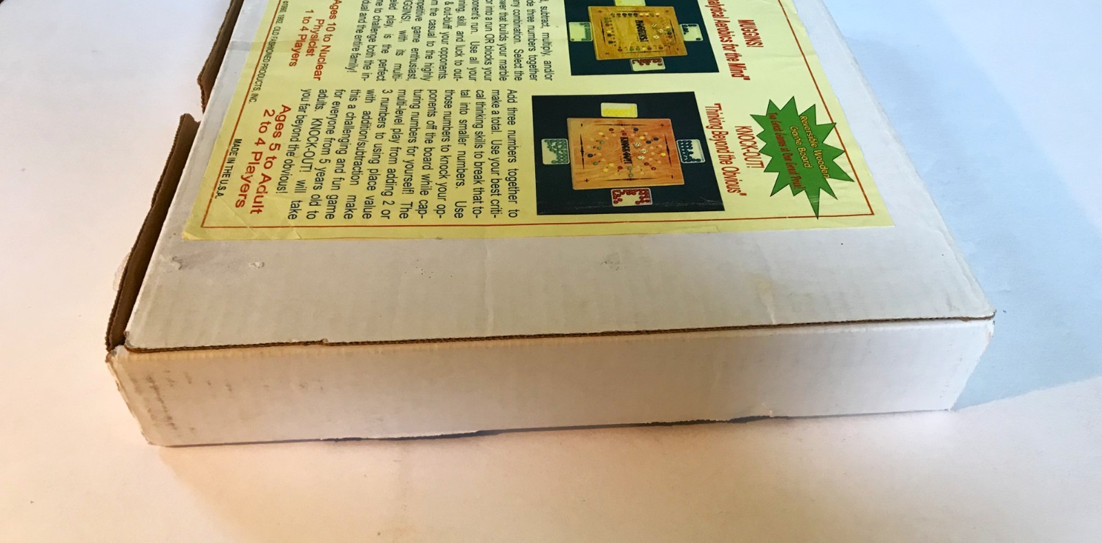 Vintage – “MUGGINS” & “KNOCK-OUT” – Reversible Wooden Game Board – Complete