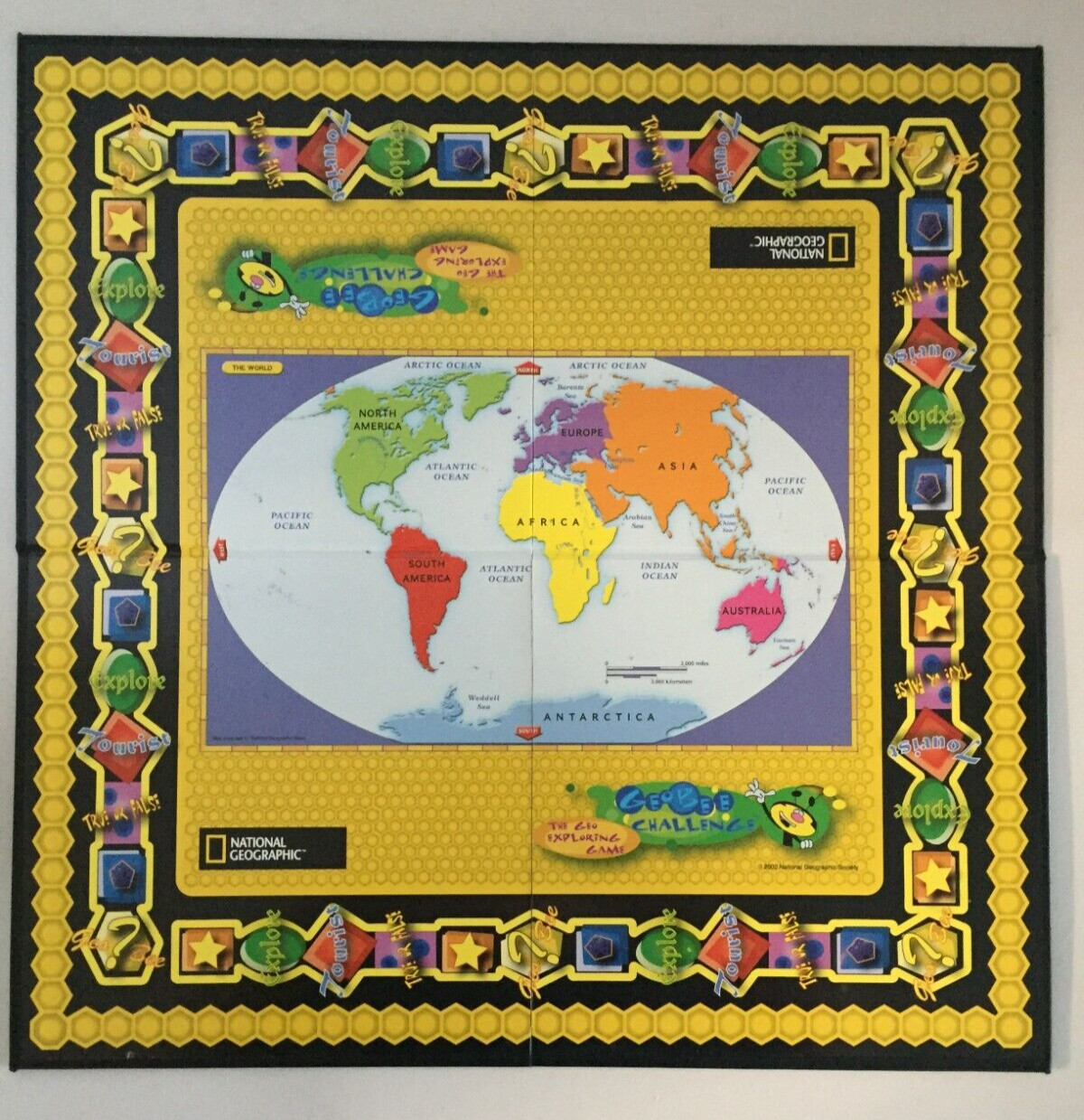 National Geographic Geo Bee Board Game Challenge Educational Family (14)