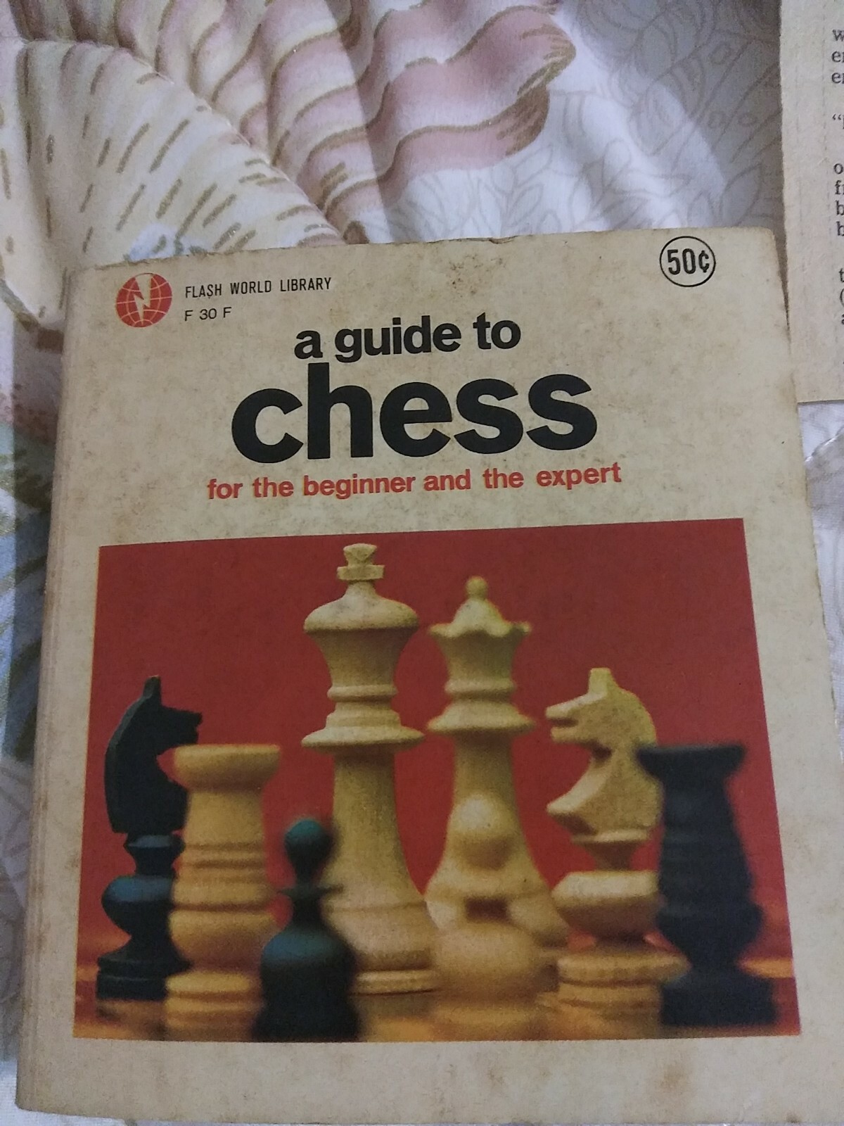 RARE Vtge 1973 Europa Chess Pacific Game with RARE Chess Book & Ephemera