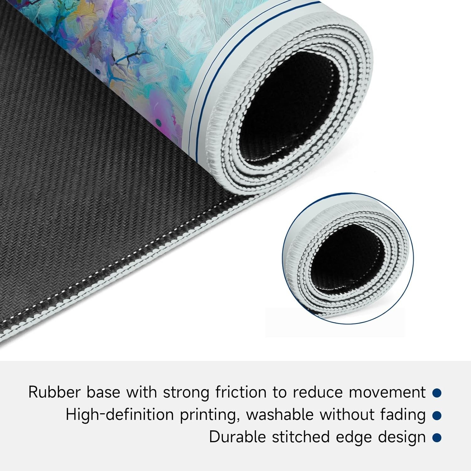 Durable Mahjong Table Cover with Unique Design Premium Mat Protector for