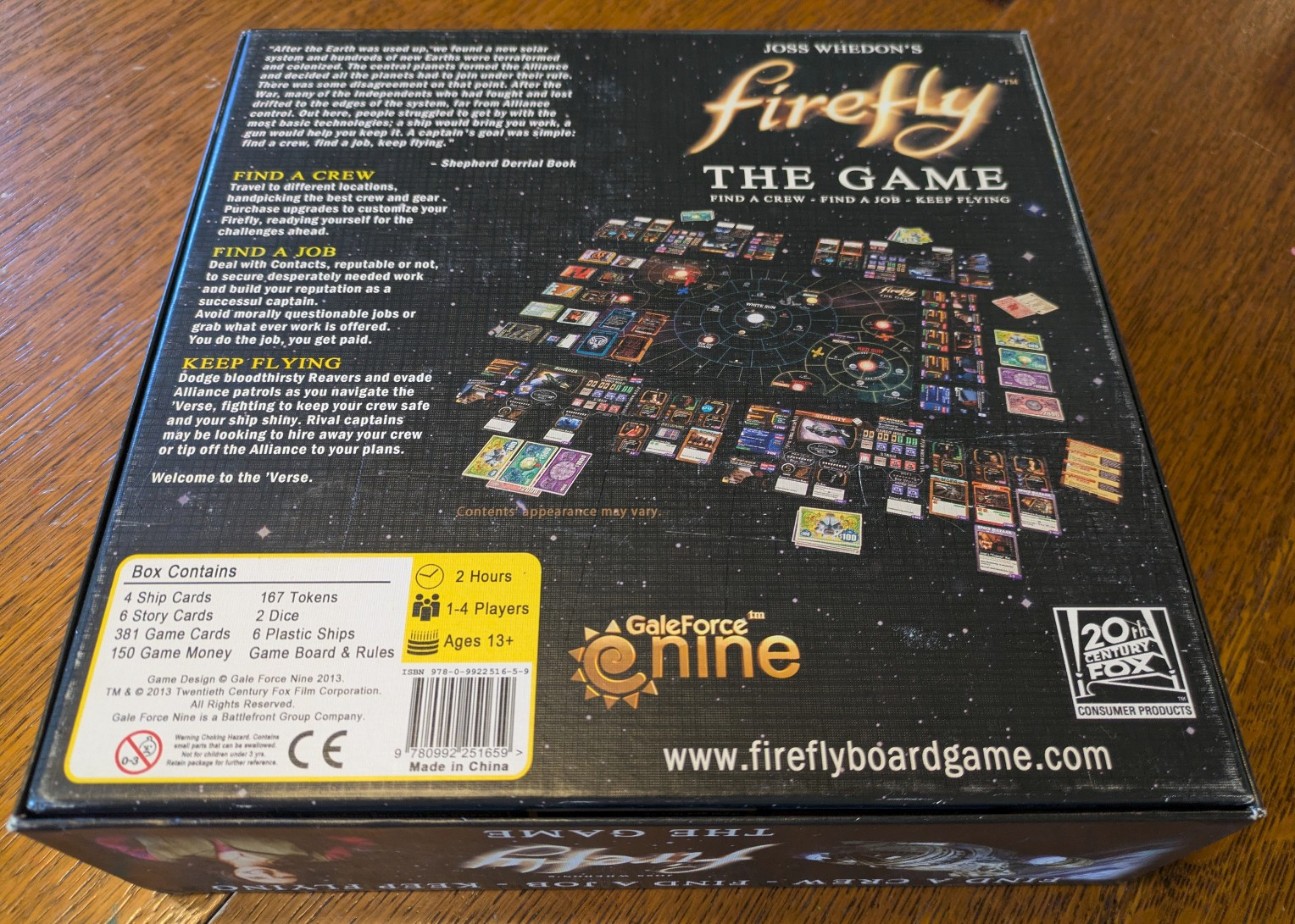 Firefly The Game Gale Force Nine Board Game
