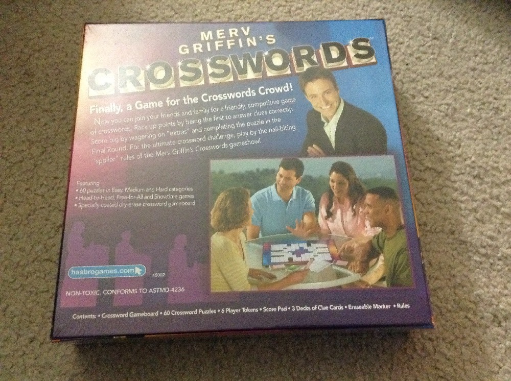 New Sealed Merv Griffin’s Crosswords The Social Wordplay Game Parker Brothers