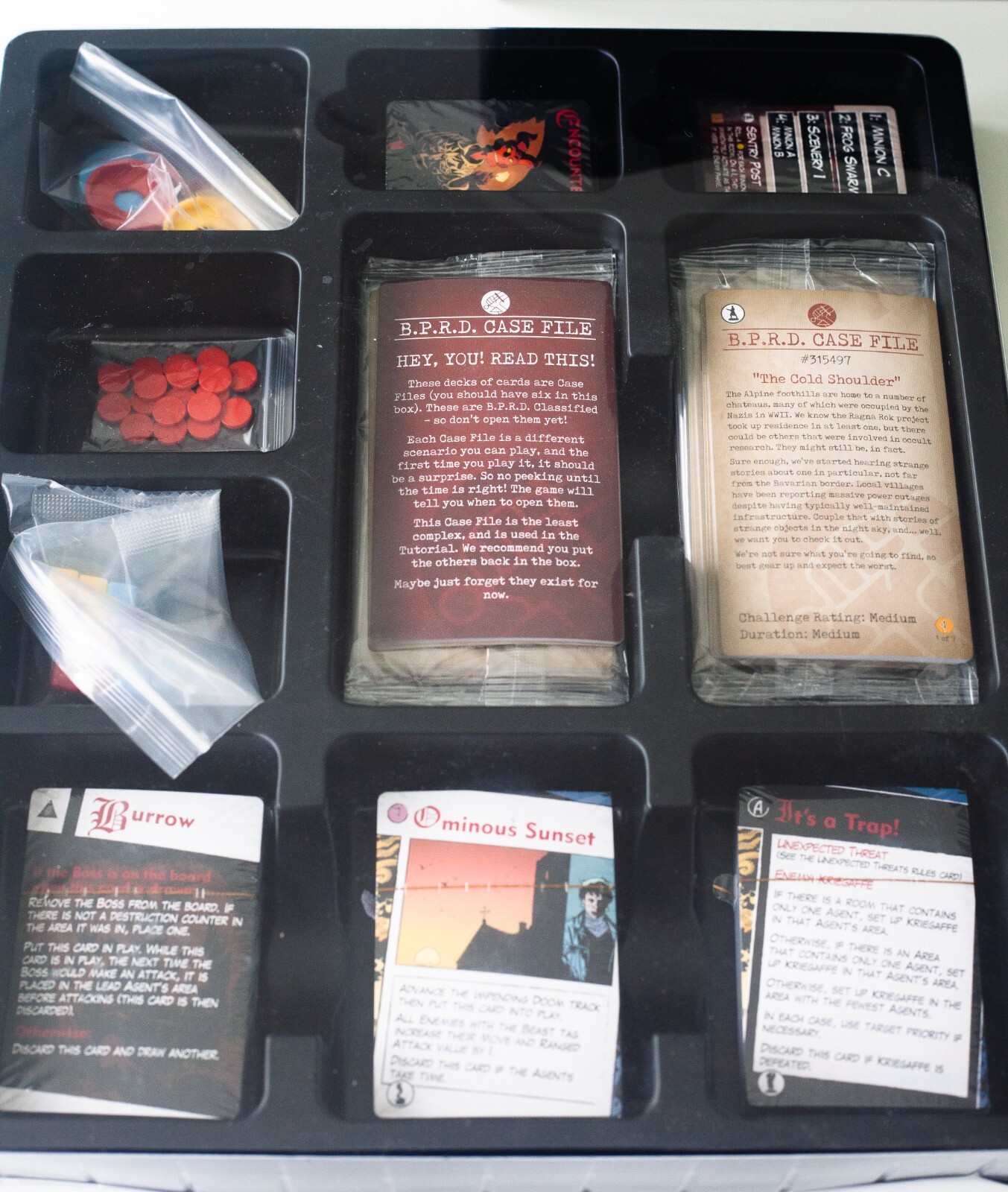 HELLBOY Kickstarter Edition Board Game & Extras: Includes Rare 3D Set Pieces!