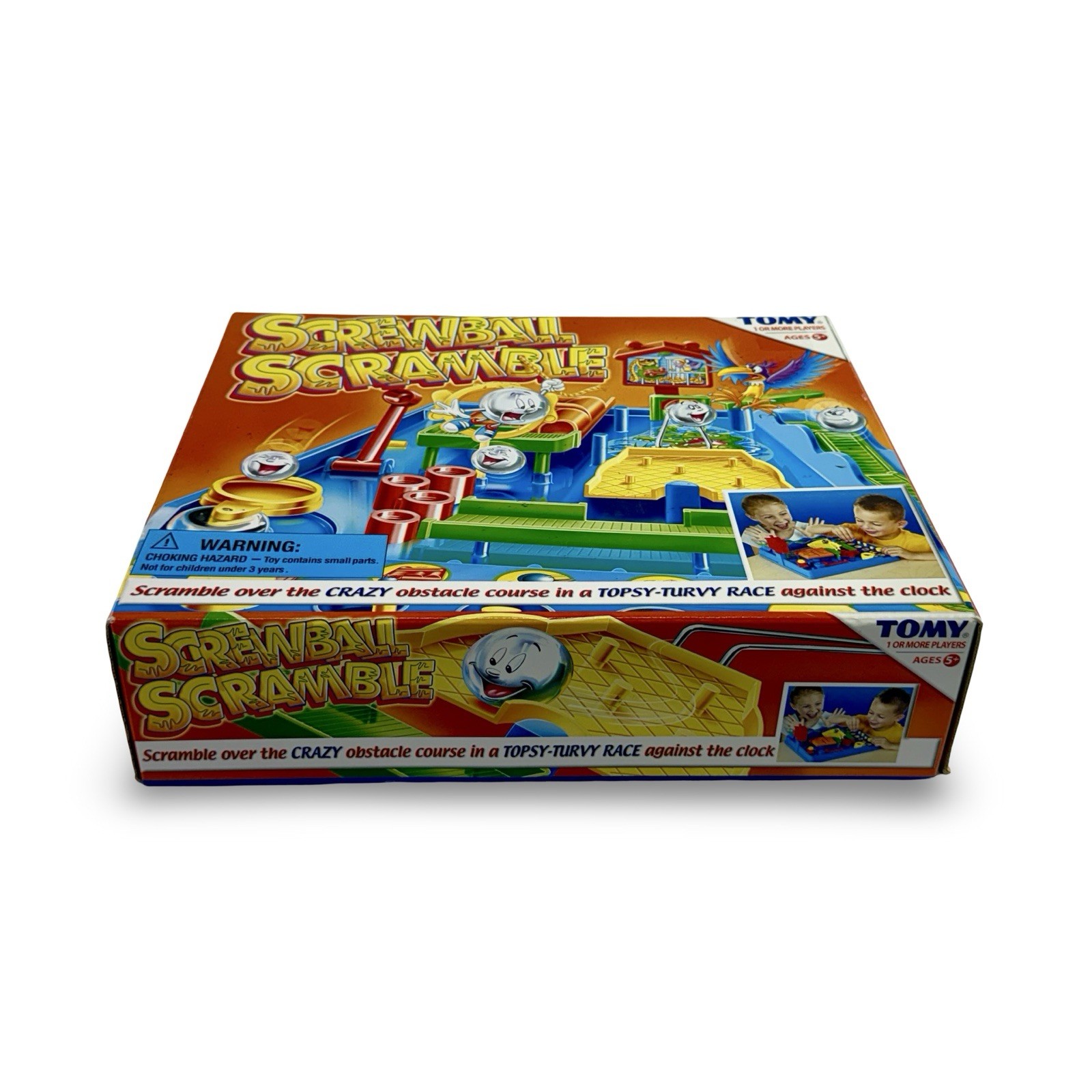 TOMY Screwball Scramble Game Complete Tested With Box Marble Maze Skill Game