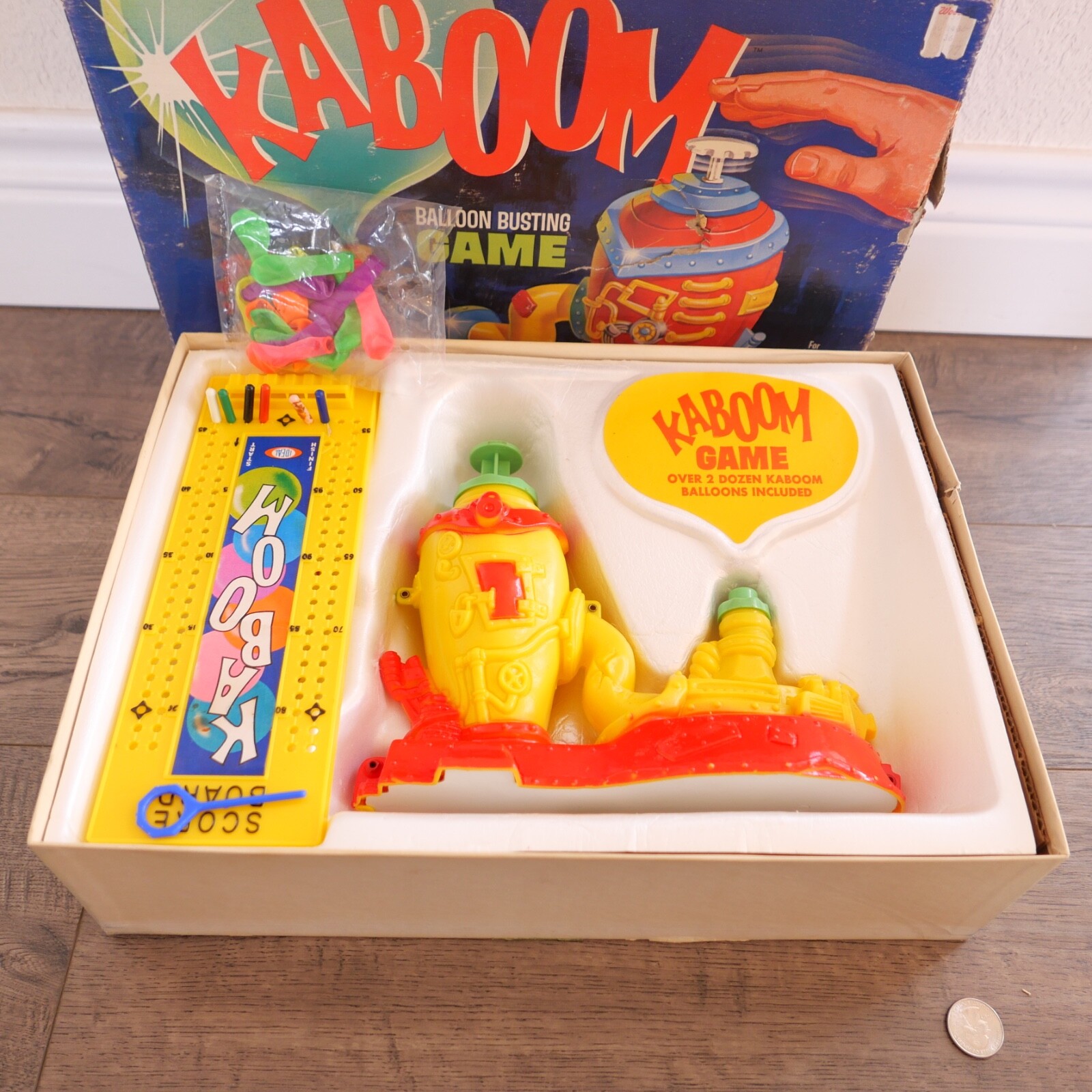 VINTAGE!!! 1965 Ideal KABOOM BALLOON BUSTING GAME