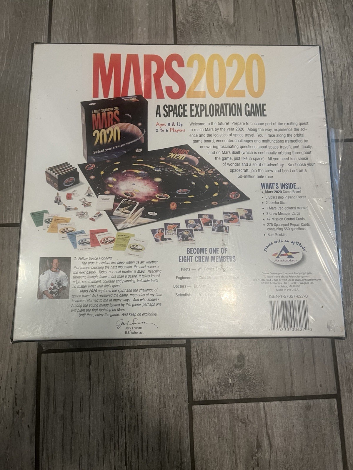Aristoplay Mars 2020 Space Educational Board Game 2+ Players Ages 8+ Vintage