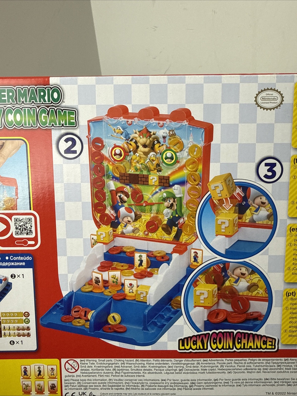 EPOCH Games – Super Mario Lucky Coin Game Tabletop Game – Kids Family Board Game
