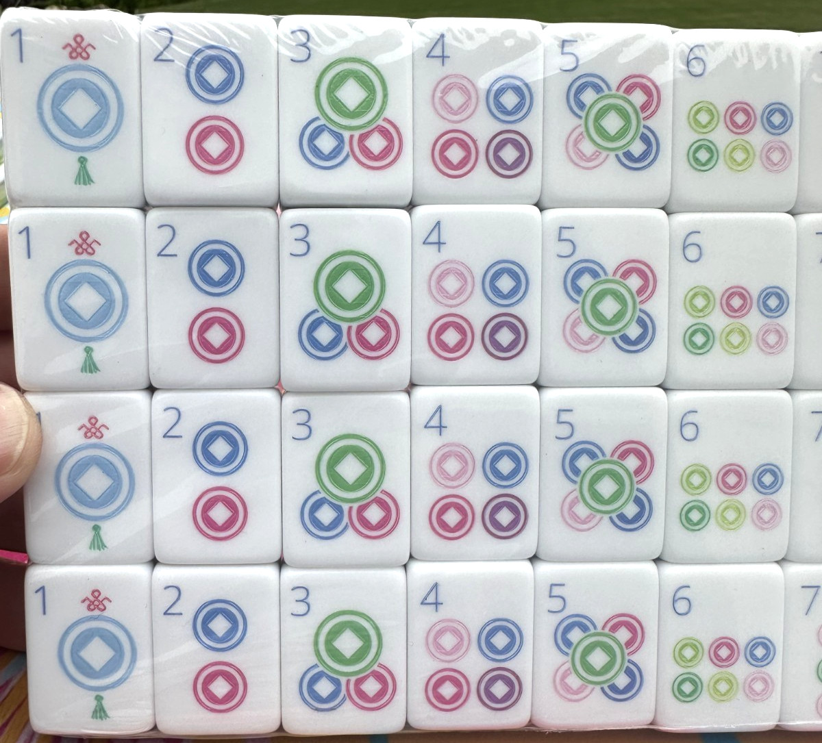 LIM0NCELLO 4 Layer Acrylic Mahjong Tiles Full American Set 160 Tiles US SELLER!
