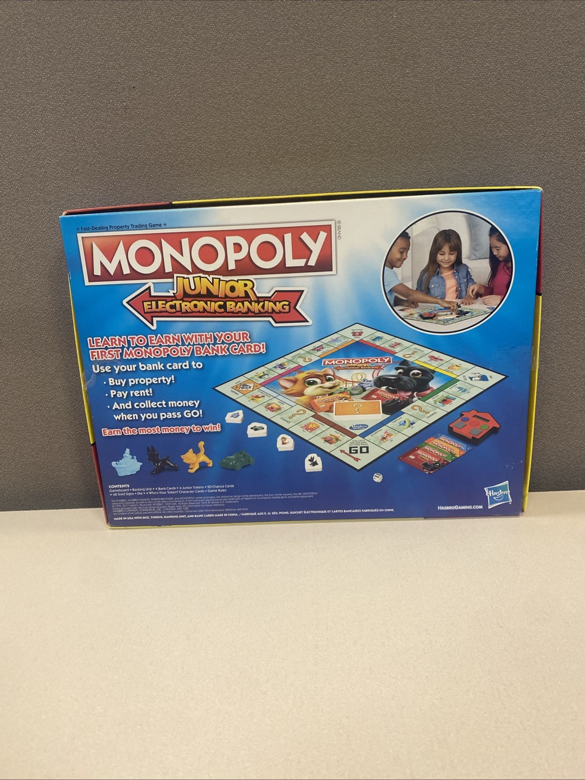 Monopoly Junior Electronic Banking Ages 5 and up 2-4 players Board Game Read