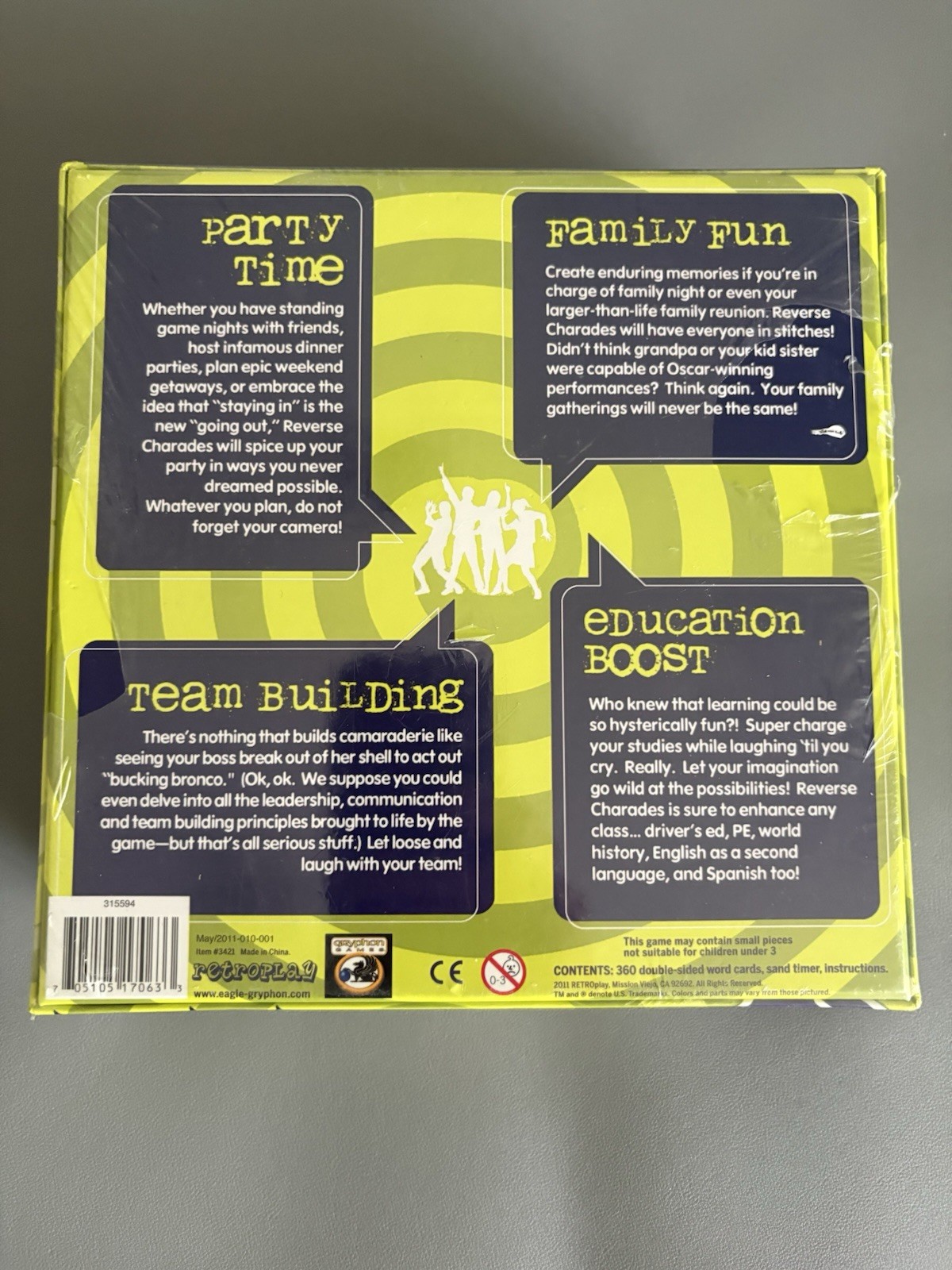 The Original Reverse Charades Board Game – 720 Words Edition – Factory Sealed!