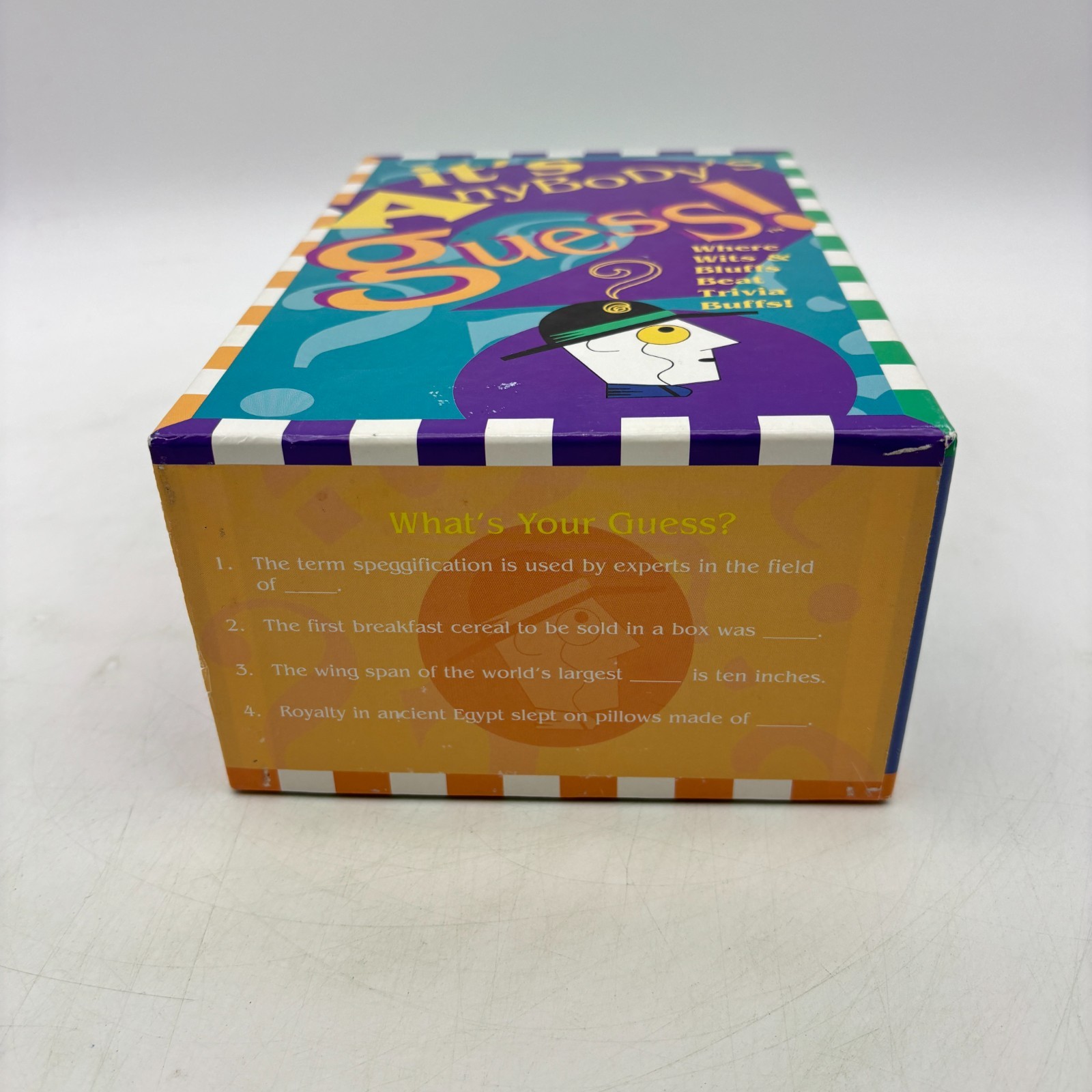 It’s Anybody’s Guess Trivia Game COMPLETE Talicor Aristoplay 1999 Guessing