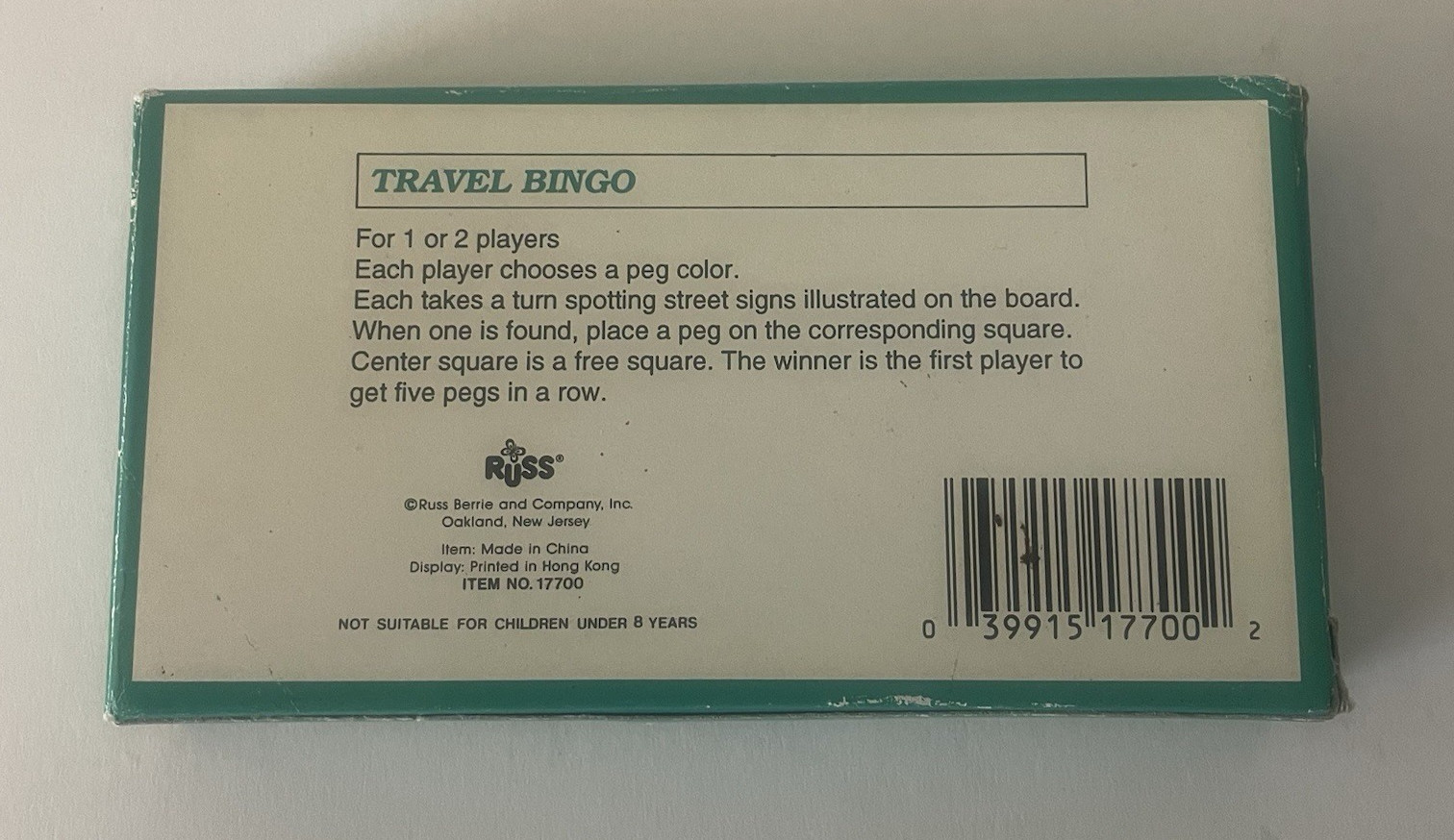 RUSS POCKET PASTIMES Magnet Travel Games 80’s Bingo Racing Space Chinese Checker