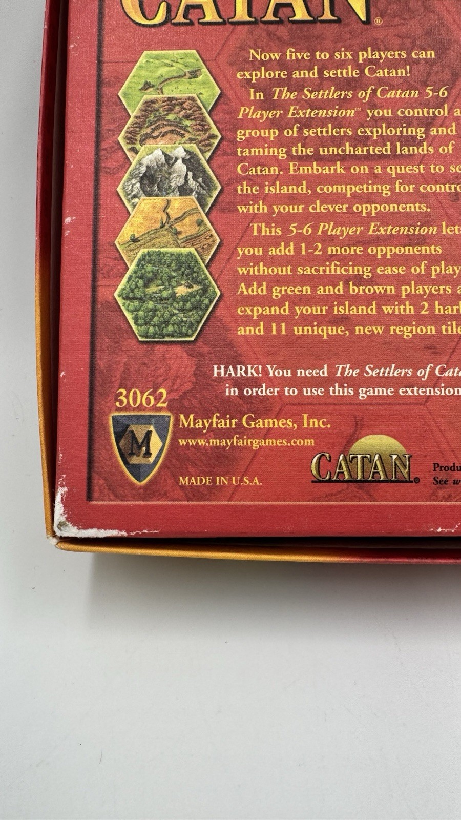 The Settlers of Catan 5-6 Player Extension Mayfair Games #3062 Expansion Sealed