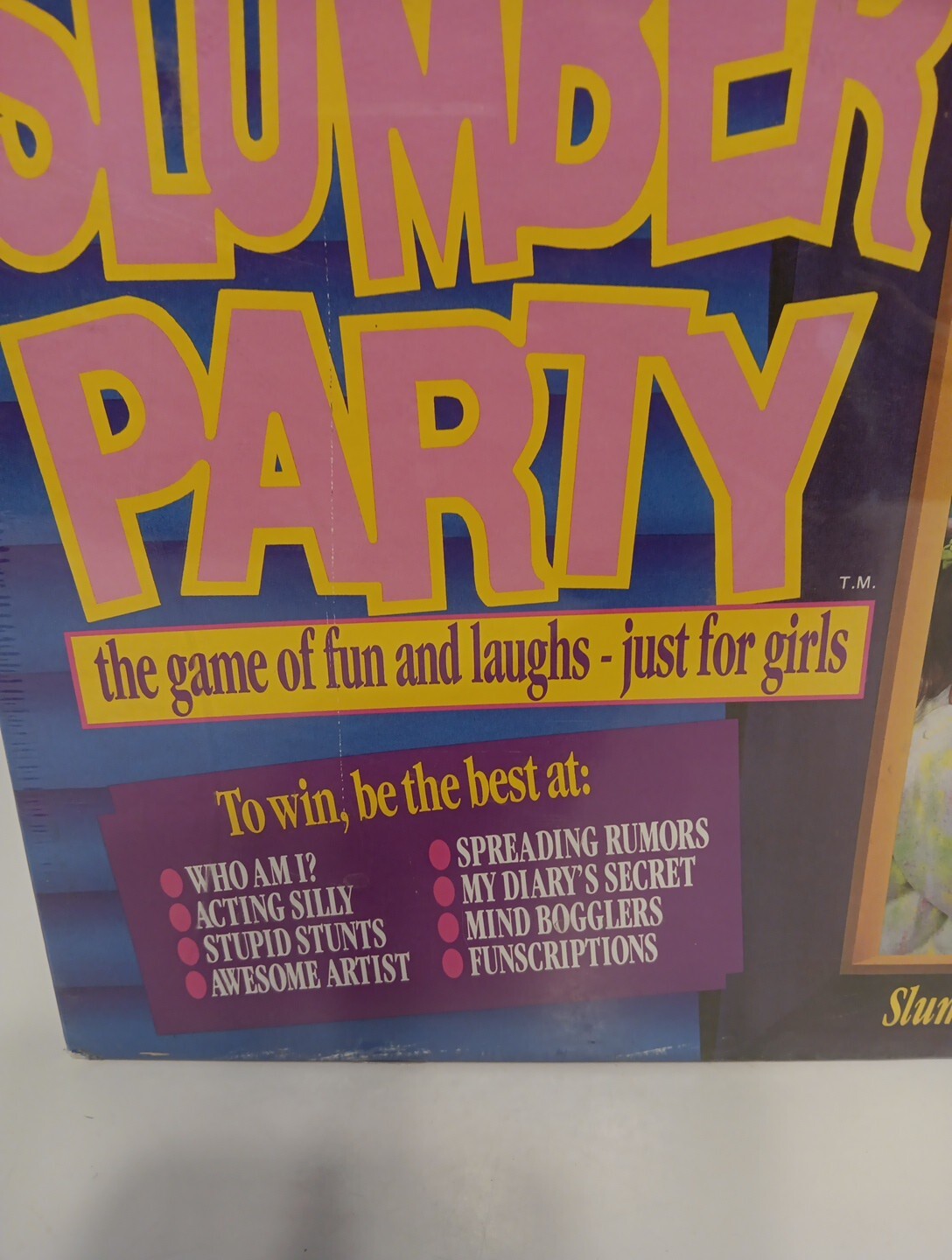 VINTAGE 1990 Slumber Party Game by Cadaco FACTORY SEALED. SLEEPOVER GAME