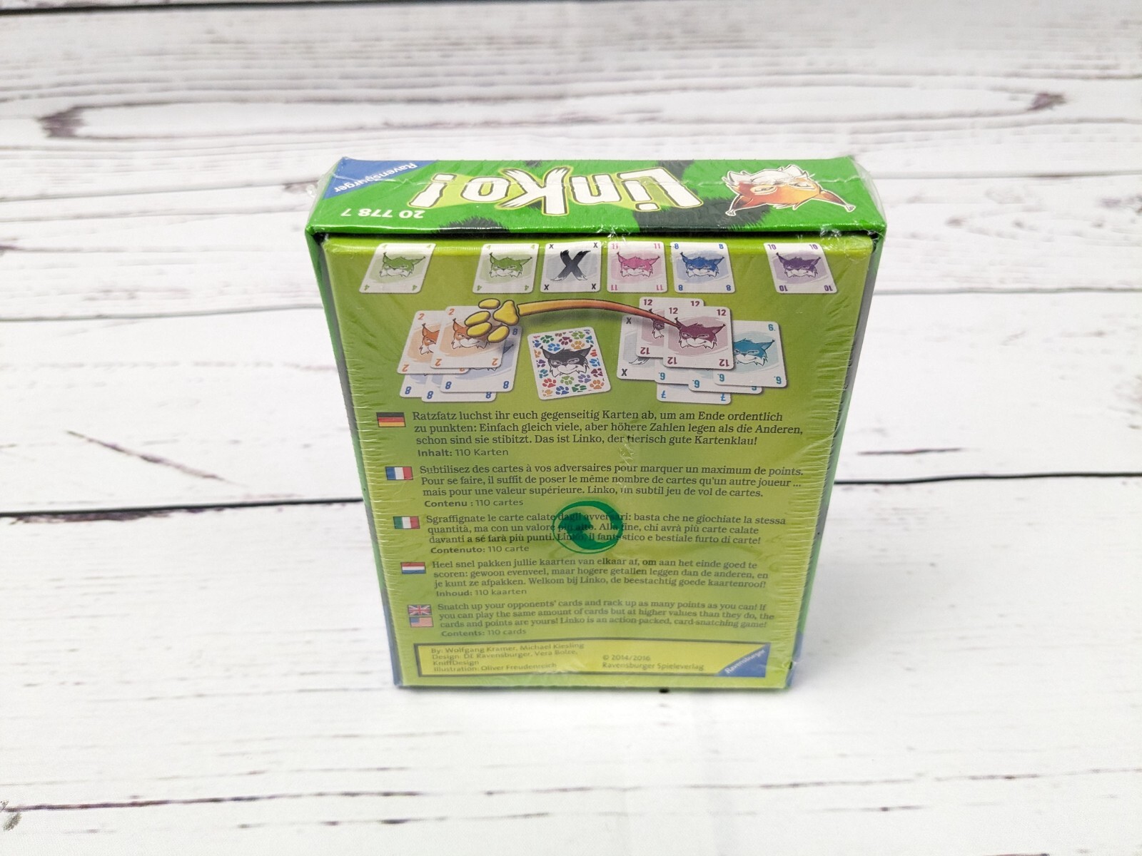 Linko! Card Game Kramer Kiesling Ravensburger OOP NIS Card Shedding Game