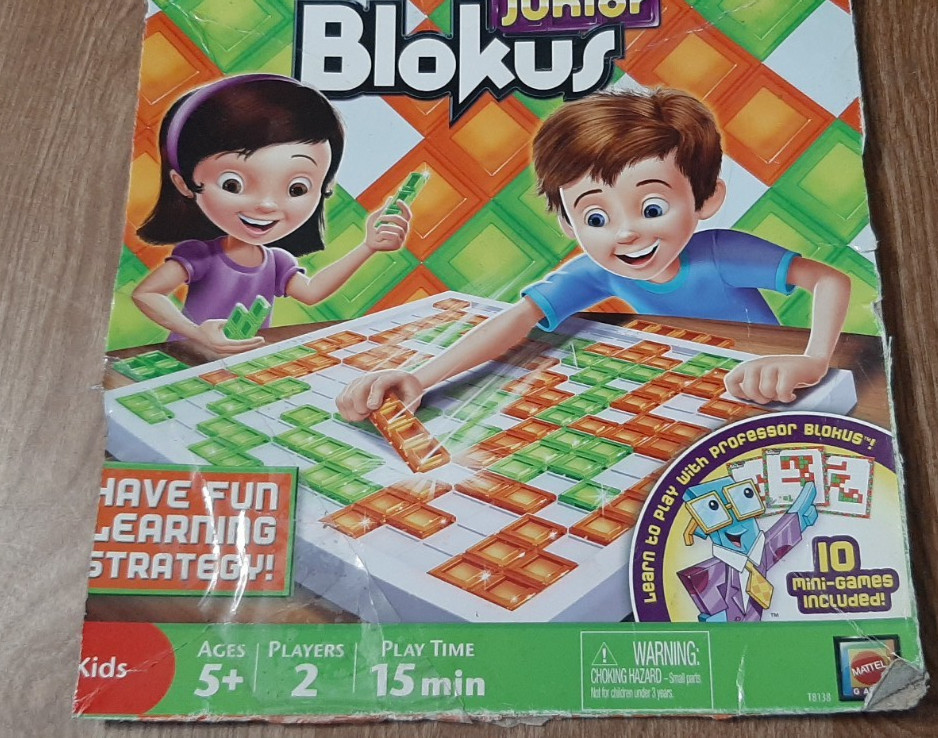 2 Games Blokus Board Game AGE 7 + & Blokus Junior Age 5 Strategy Educational