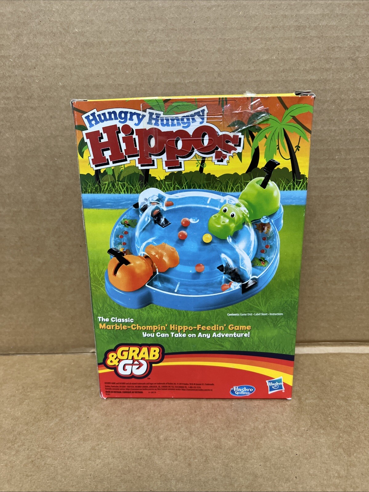 Hungry Hungry Hippo Grab and Go Game (Travel Size)