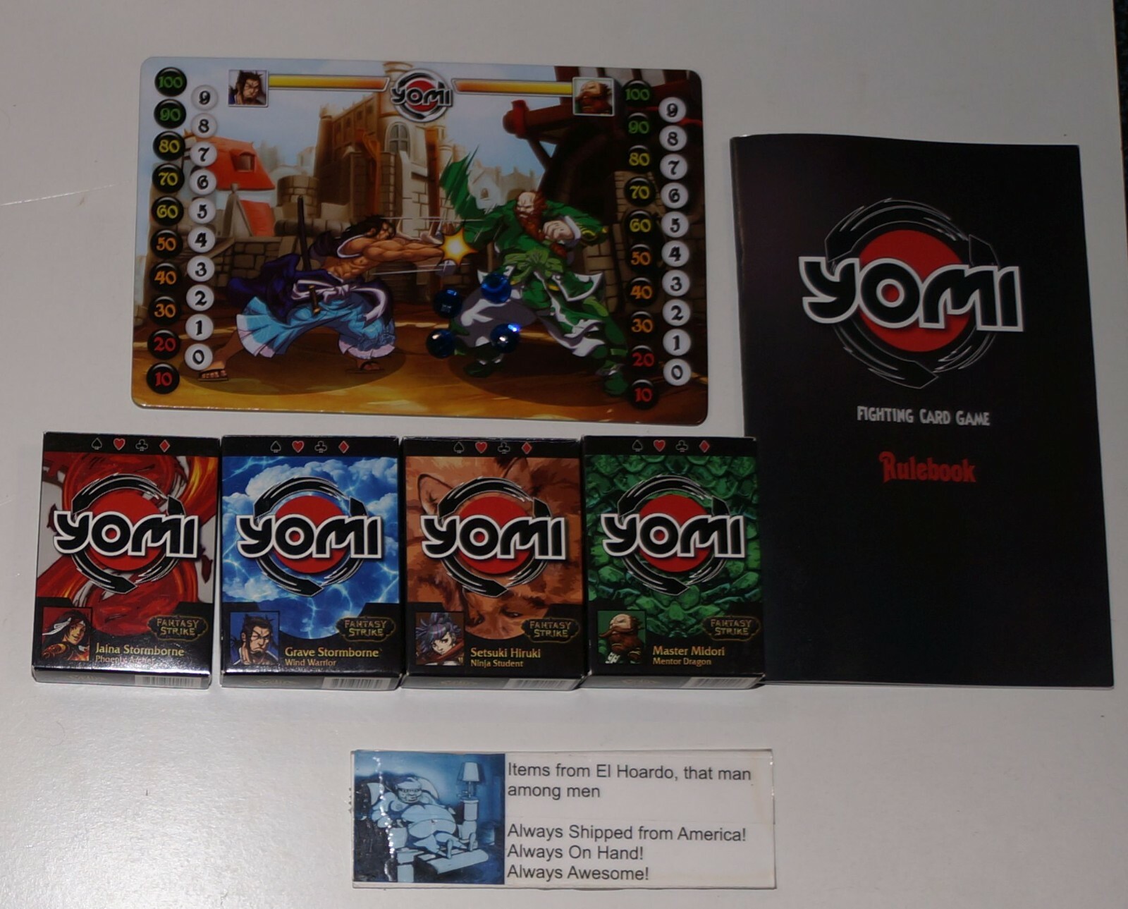 Yomi Round 1 And Round 2 Fighting Card Game Sirlin Games Used Good Condition
